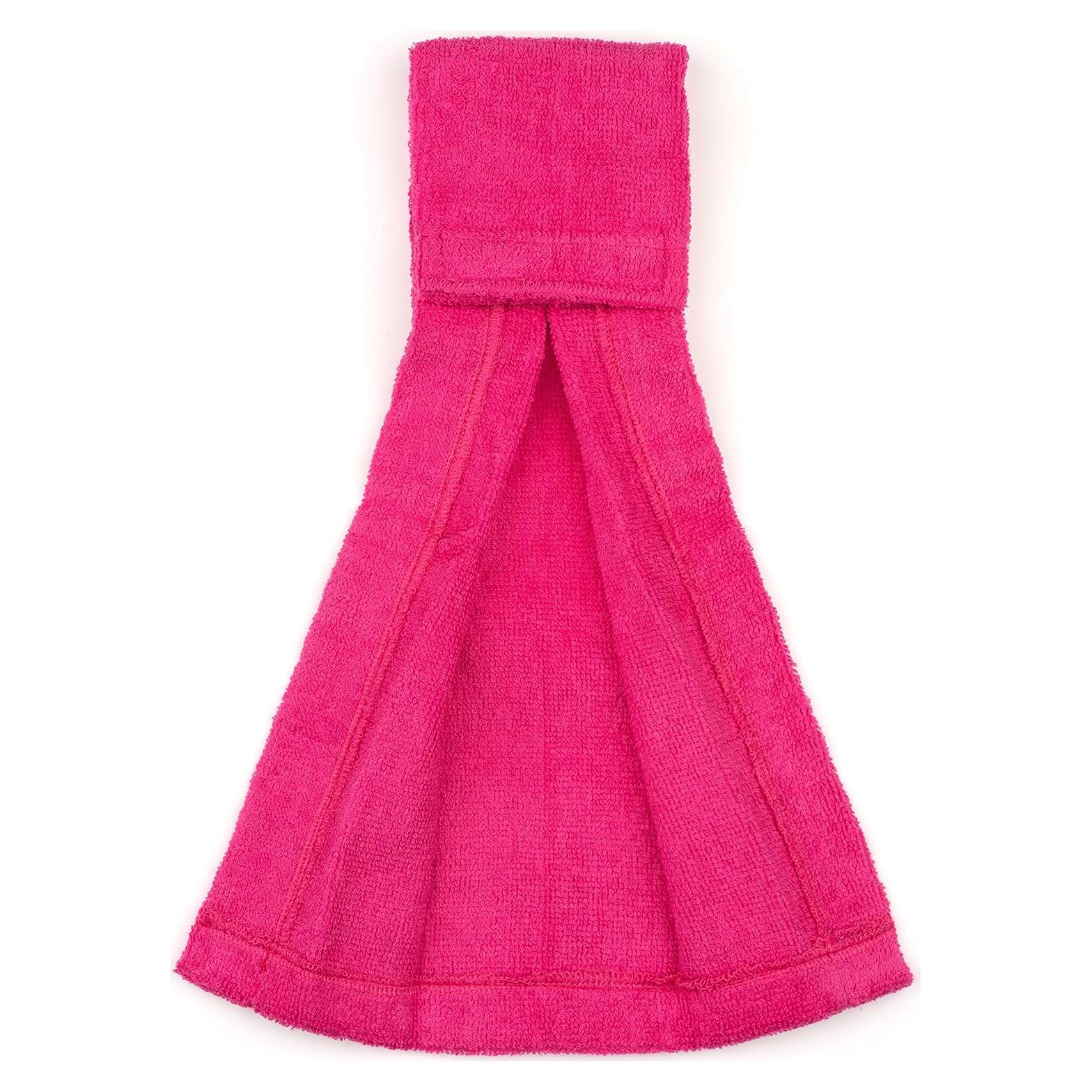 Suddora Football Towel, Pure Cotton Quarterback Field with Hook & Loop Closure, Sports Towels for Sweat & Maintaining Grip, Versatile Towel for Gym, Yoga, Youthful, Pink