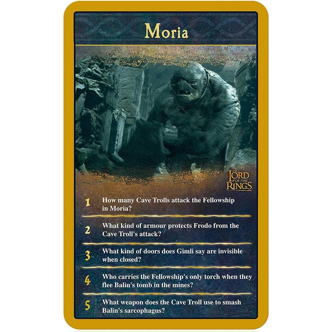 Juego de Preguntas Top Trumps El Señor de los Anillos