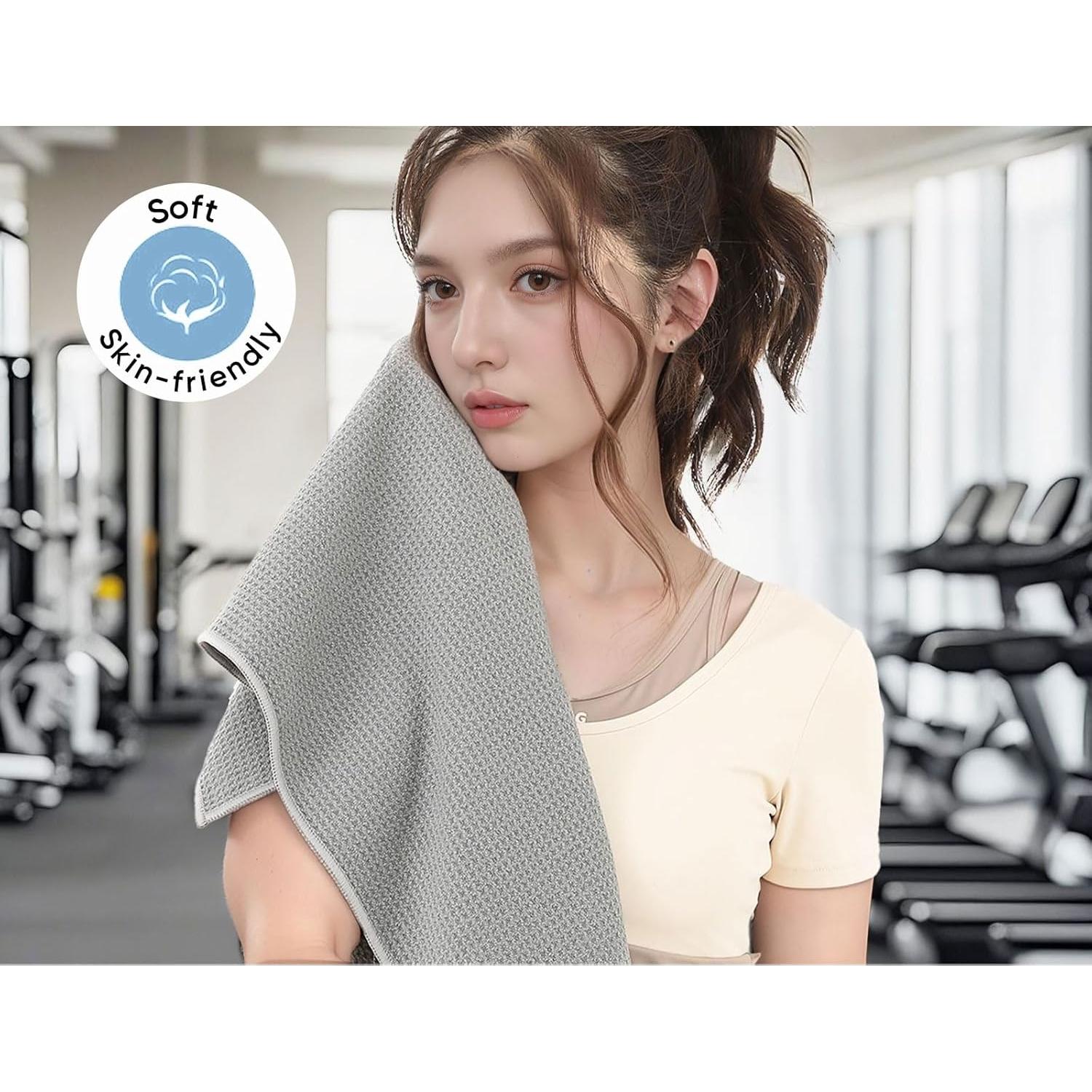 Toallas de Gimnasio Microfibra Beelvtifl 3 Pack 40x70 cm