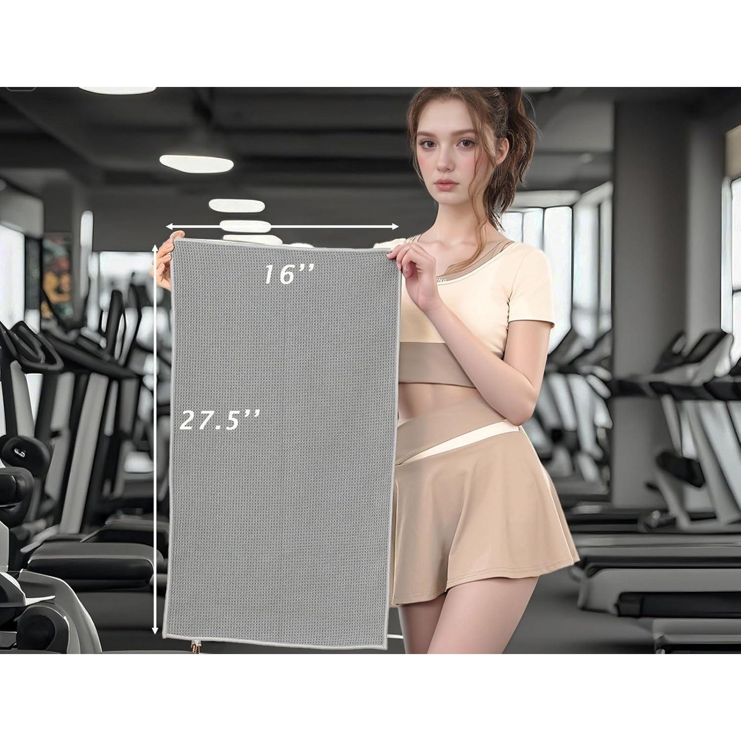 Toallas de Gimnasio Microfibra Beelvtifl 3 Pack 40x70 cm