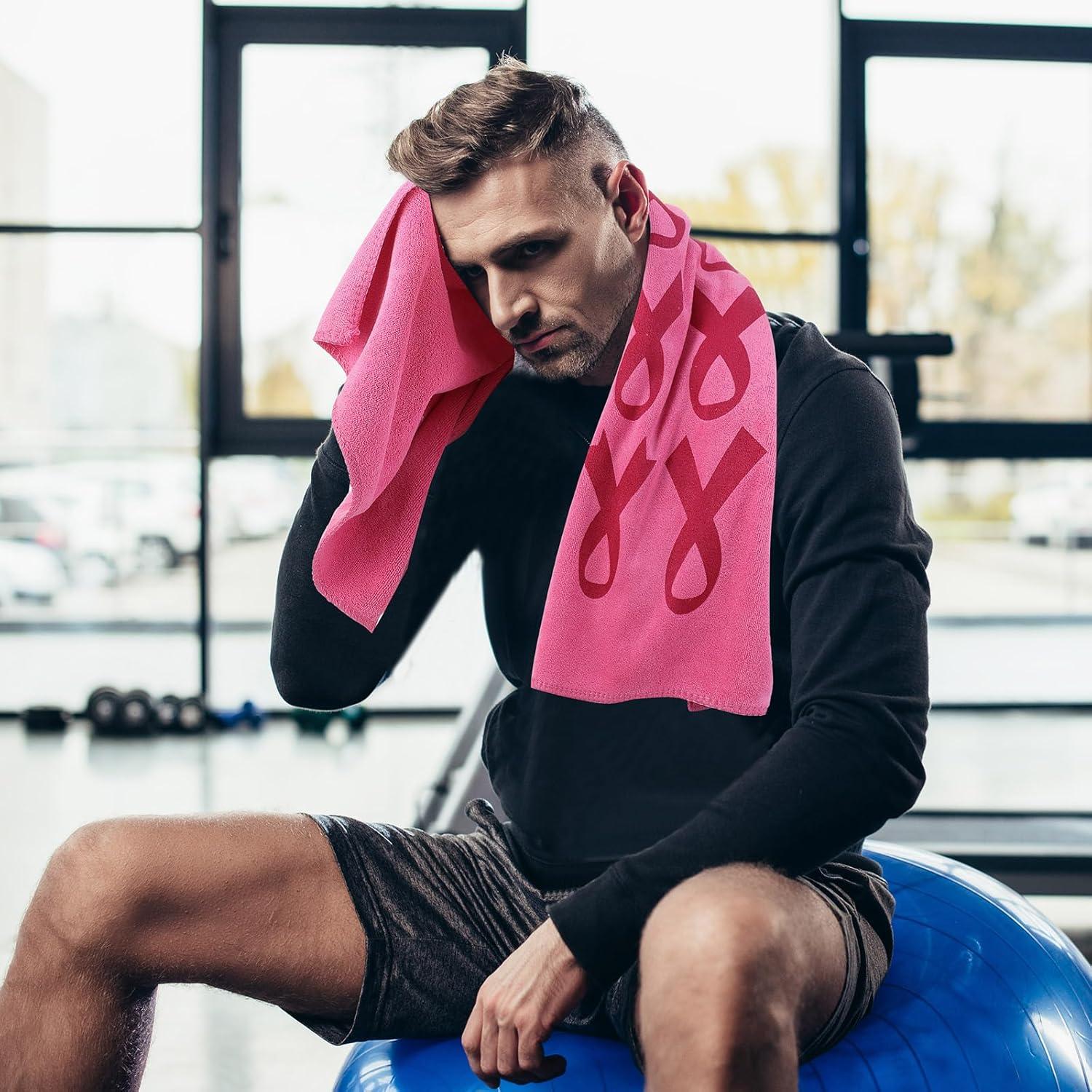 Toallas de Microfibra Rosa Cotwinter para Conciencia Cáncer Mama - 6 Pcs