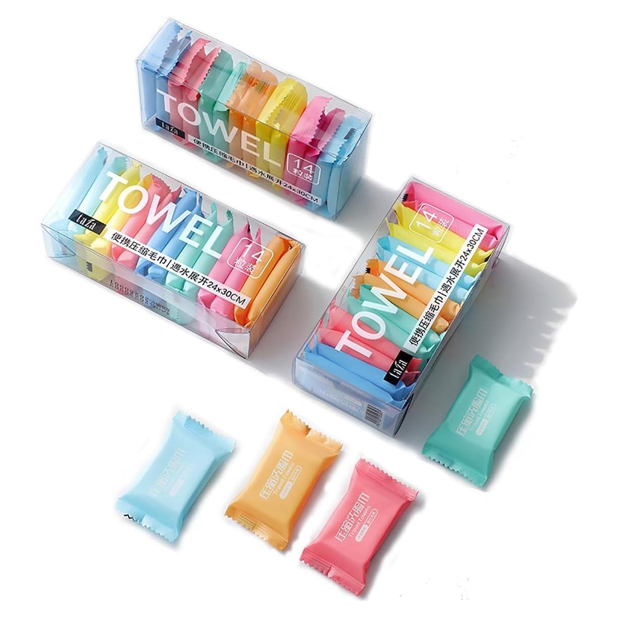 Toallas Comprimidas Desechables Genérico 14pcs Algodón 24x30 cm