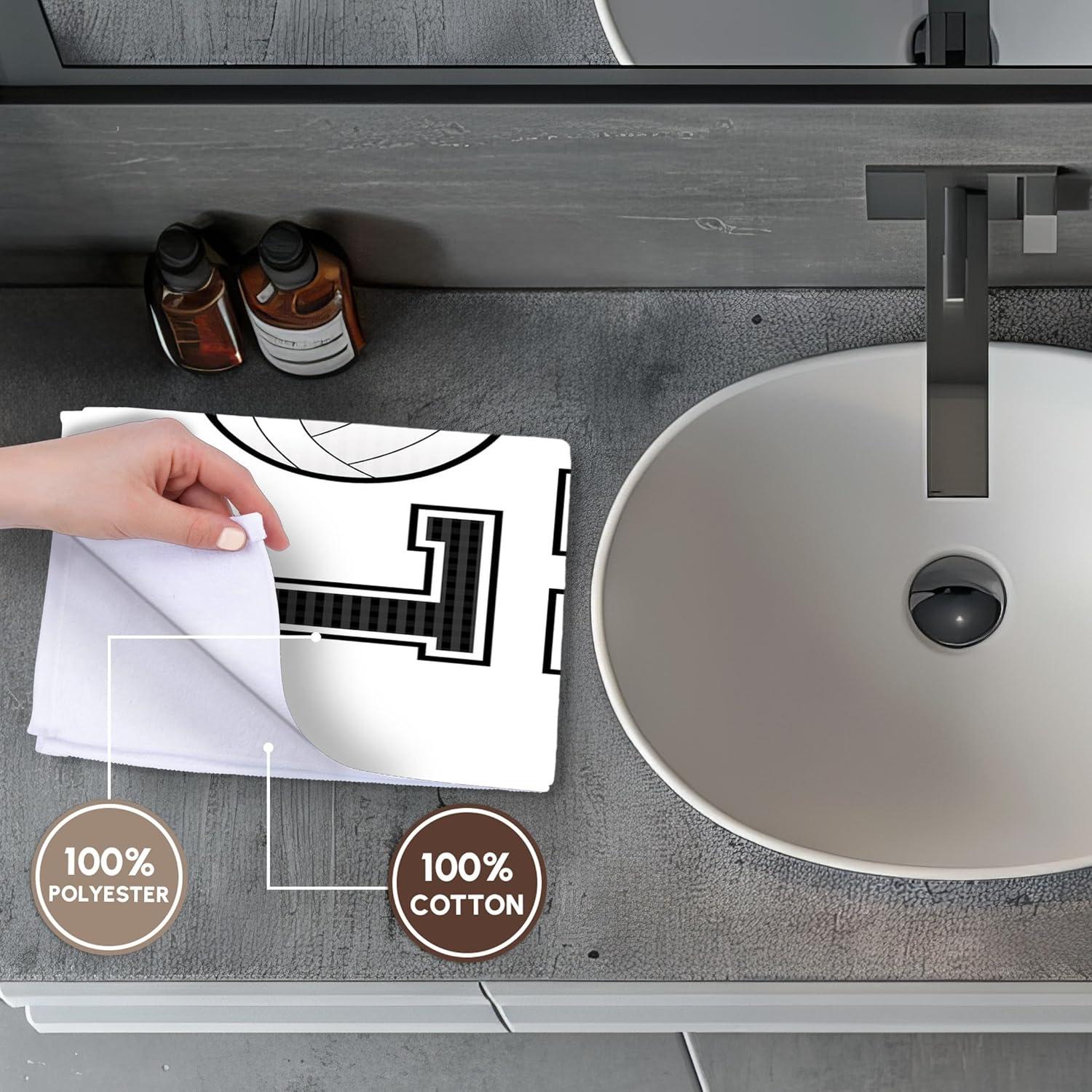 Toalla de Mano 3dRose Impresión de Amor Voleibol 38x56 cm