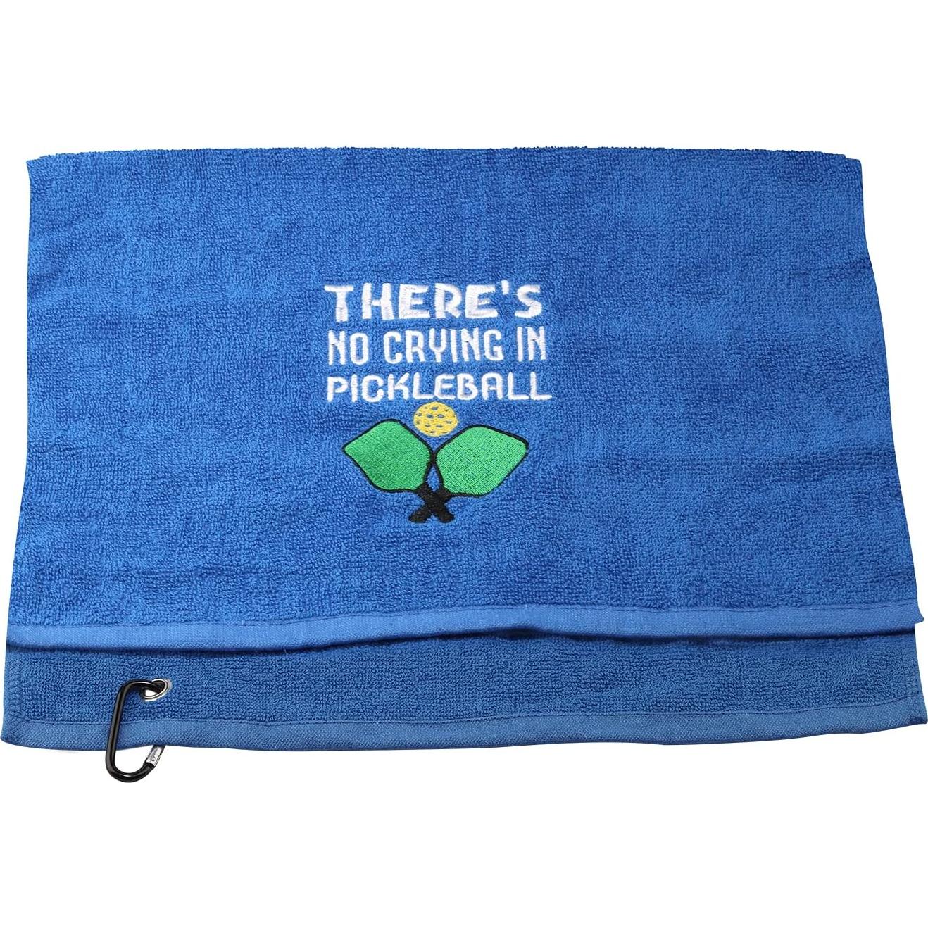Toalla de Mano PWHAOO Algodón Bordada Pickleball 66x38cm