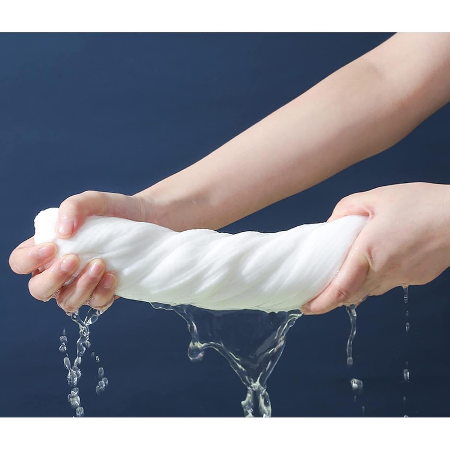 Toalla Comprimida Grande Eamecl 140x71 cm Algodón 5 Pcs