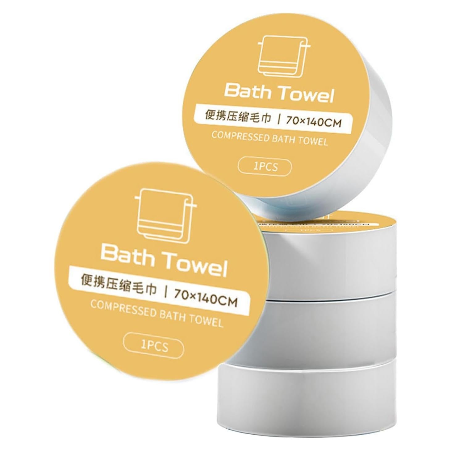 Toalla de baño desechable FIEIKBYY 139.7 x 71.1 cm 5-Pack