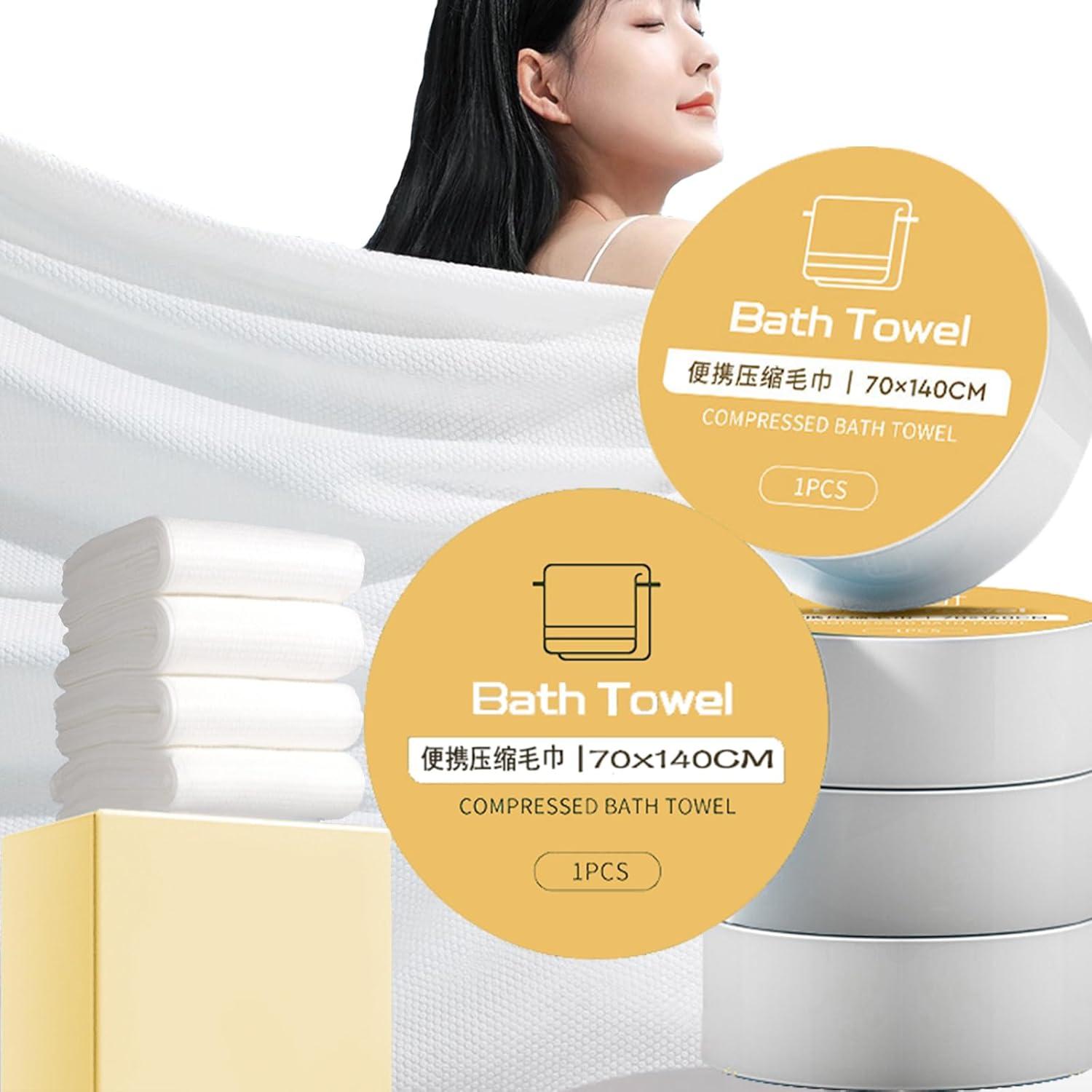 Toalla de baño desechable FIEIKBYY 139.7 x 71.1 cm 5-Pack