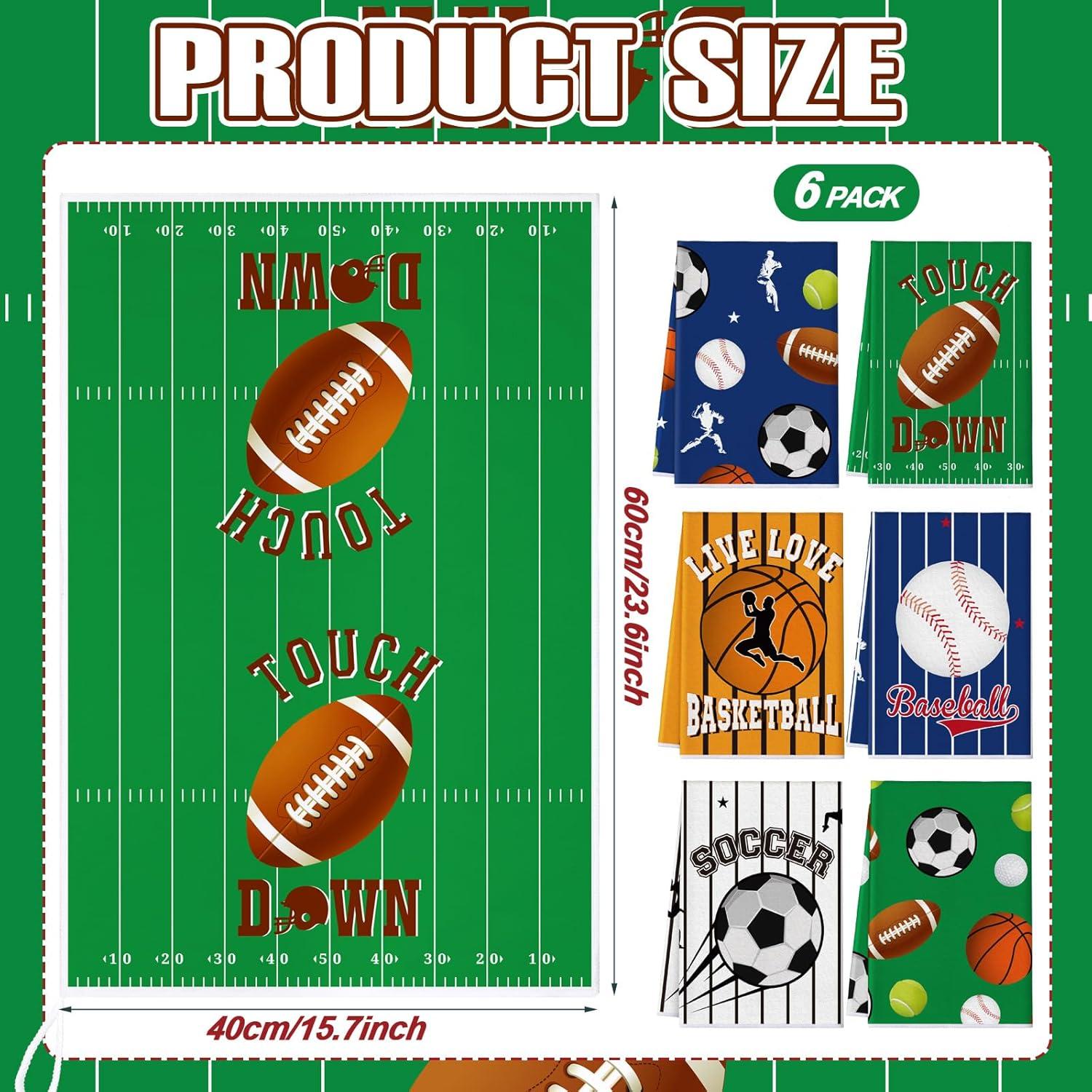 Toallas de Mano Temáticas Bencailor 6 Pcs Verde 40x60 cm