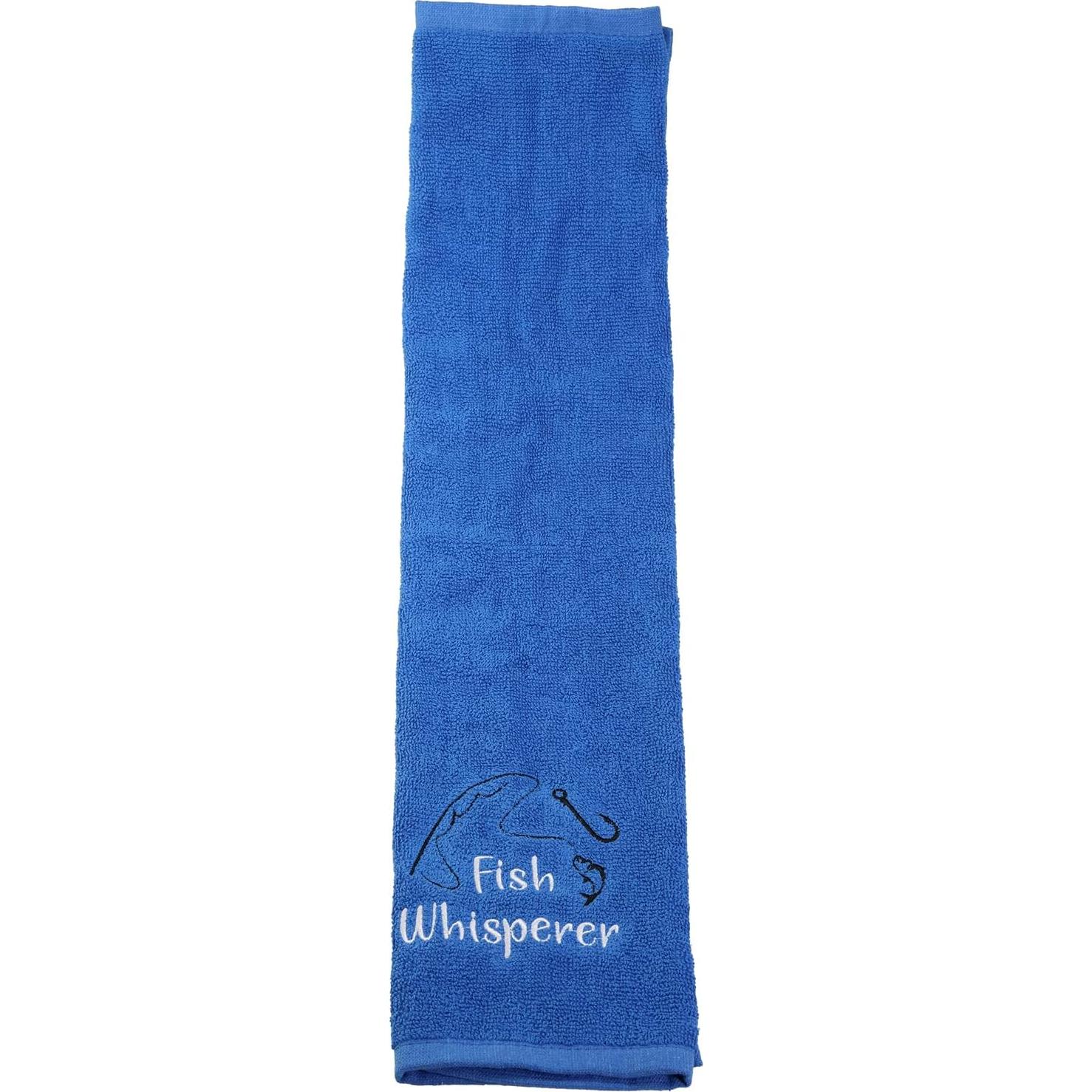 Toalla de Mano PXTIDY Bordada Susurrador de Peces 66x38cm