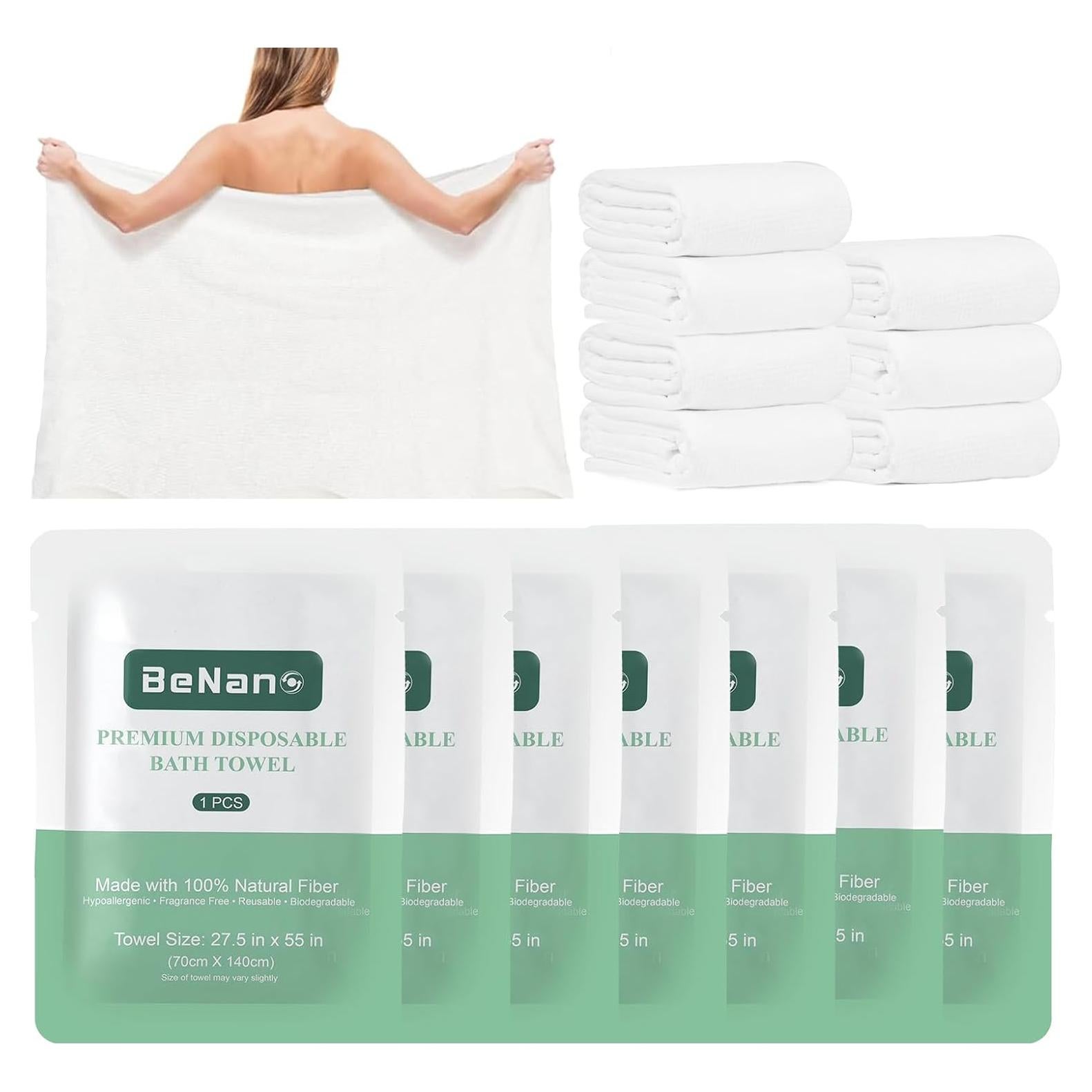 Toalla Desechable Premium Benano 139.7x69.9cm Biodegradable 7 Paquete