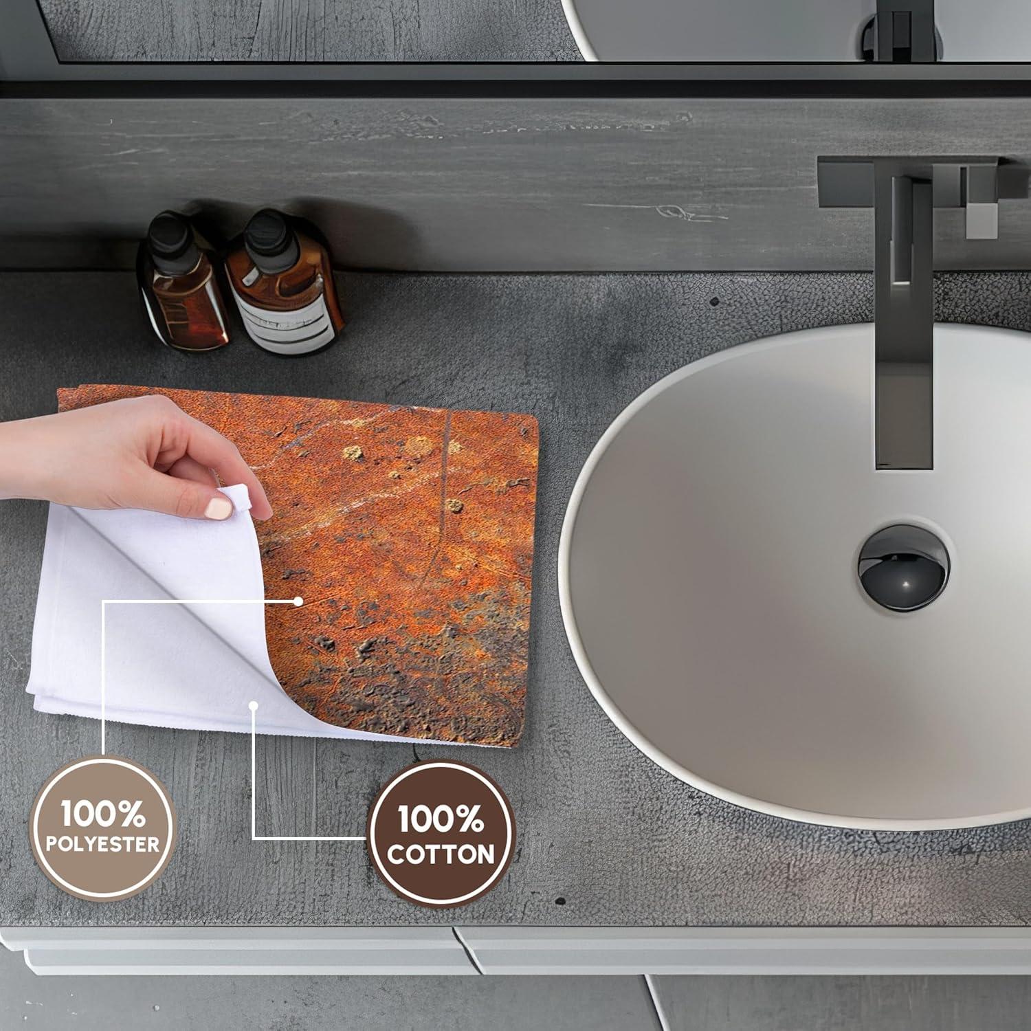 Toalla de Mano 3dRose Vieja Oxidada 38x56 cm Microfibra