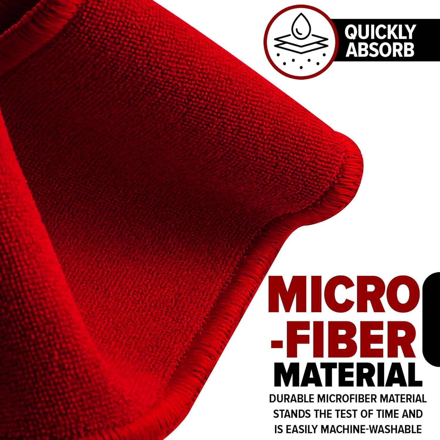 Toalla de Fútbol PLAYEUR Roja para Adulto - Ligera y Absorbente