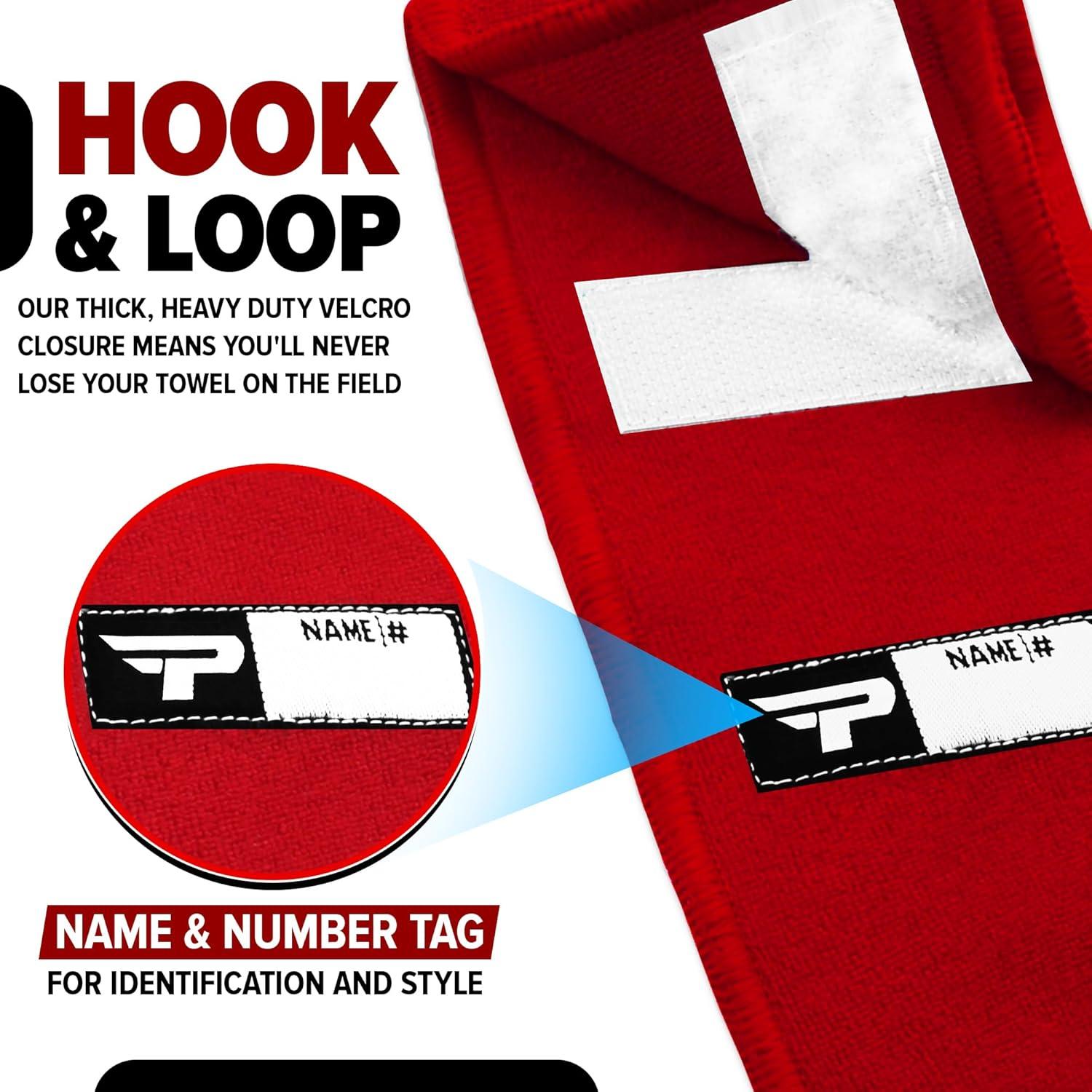 Toalla de Fútbol PLAYEUR Roja para Adulto - Ligera y Absorbente