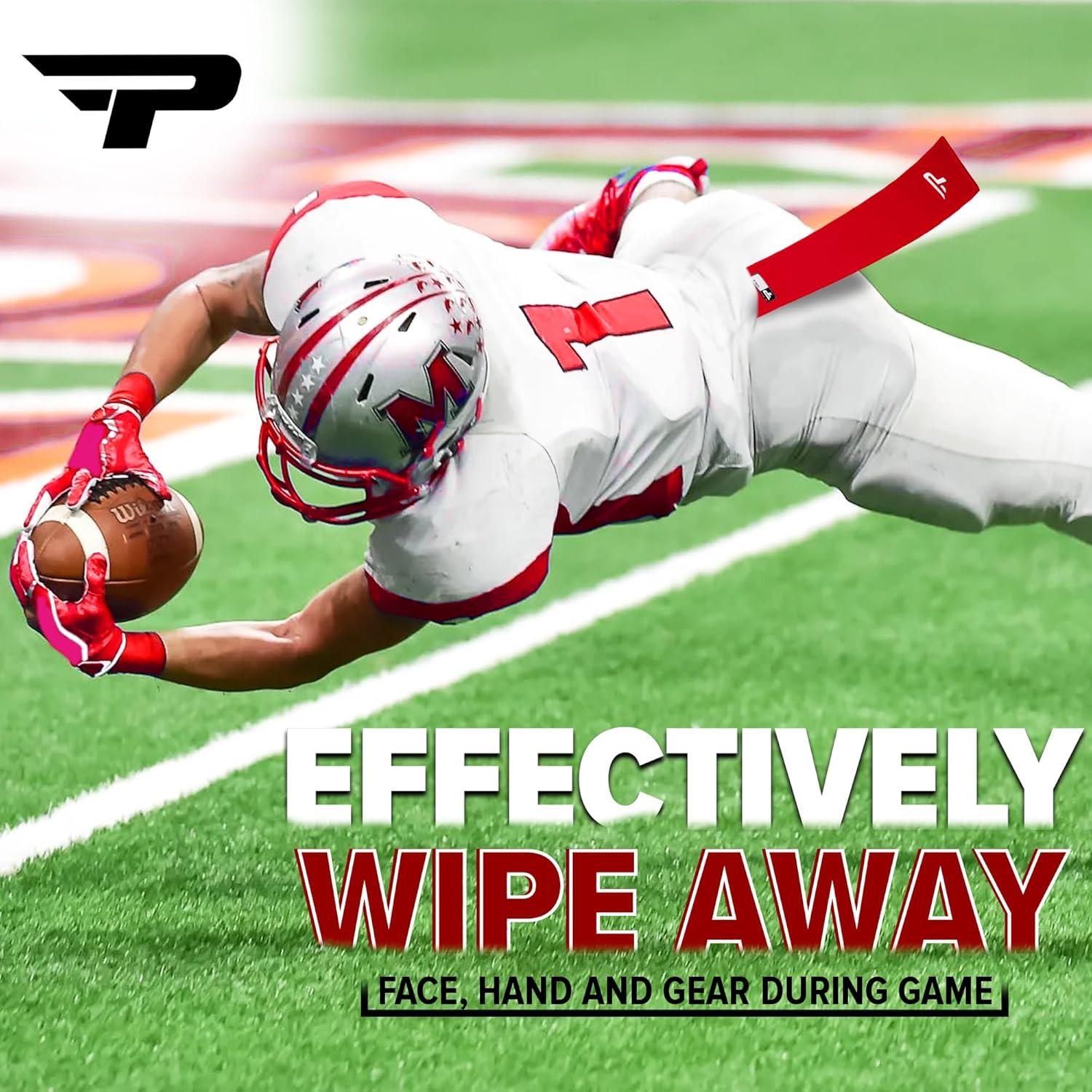 Toalla de Fútbol PLAYEUR Roja para Adulto - Ligera y Absorbente