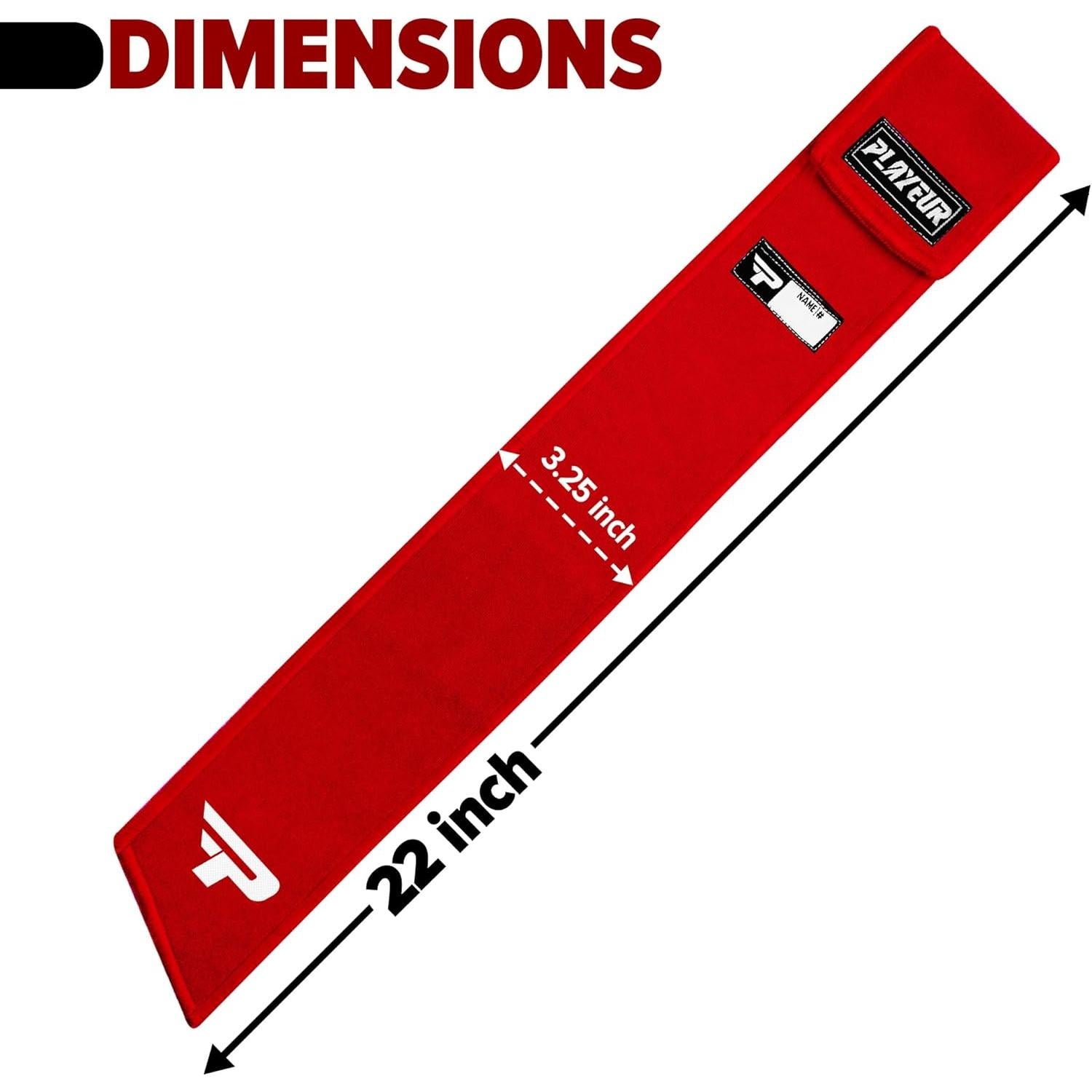 Toalla de Fútbol PLAYEUR Roja para Adulto - Ligera y Absorbente