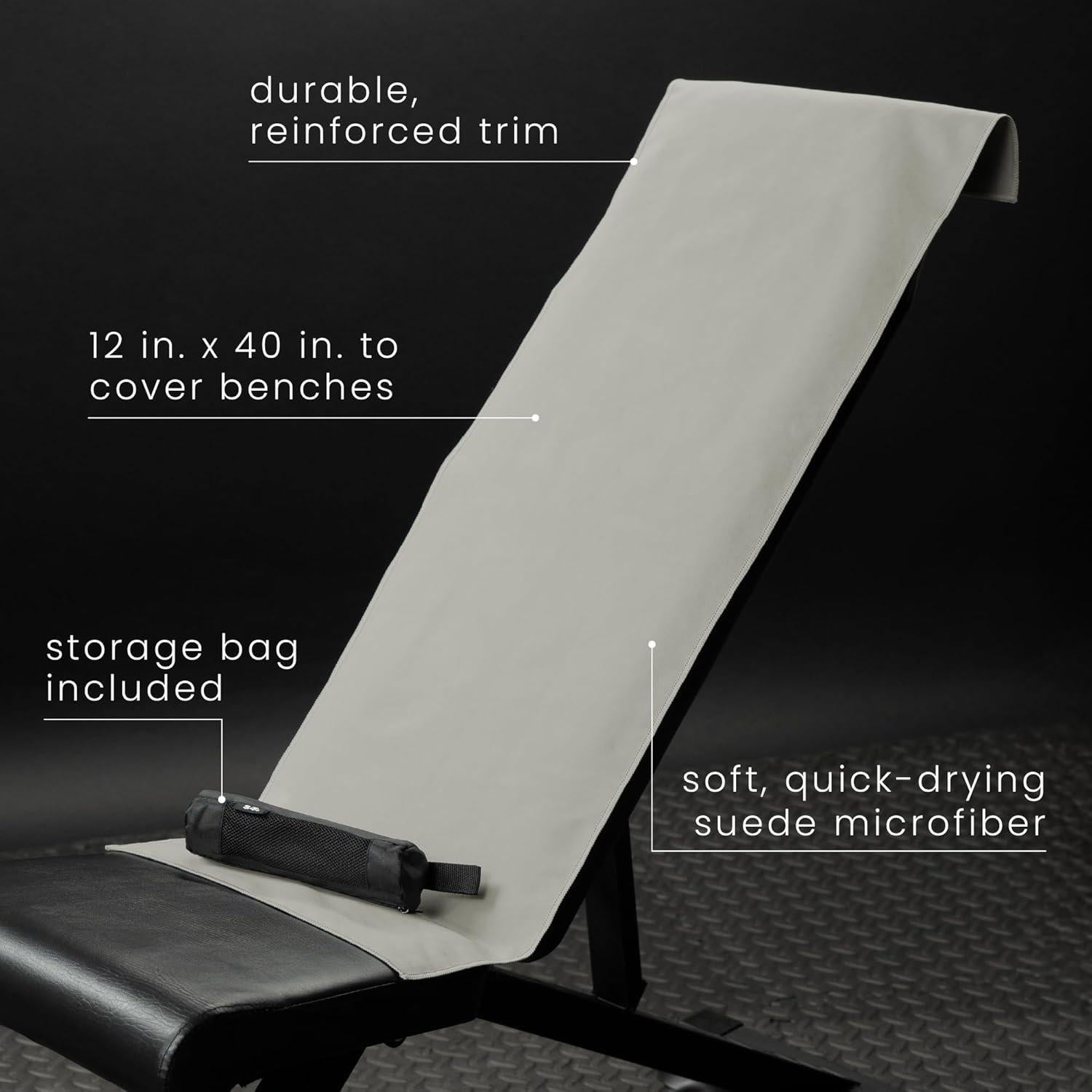 Toallas de Gimnasio S&T INC. Microfibra Gris 3 Piezas 30x101 cm