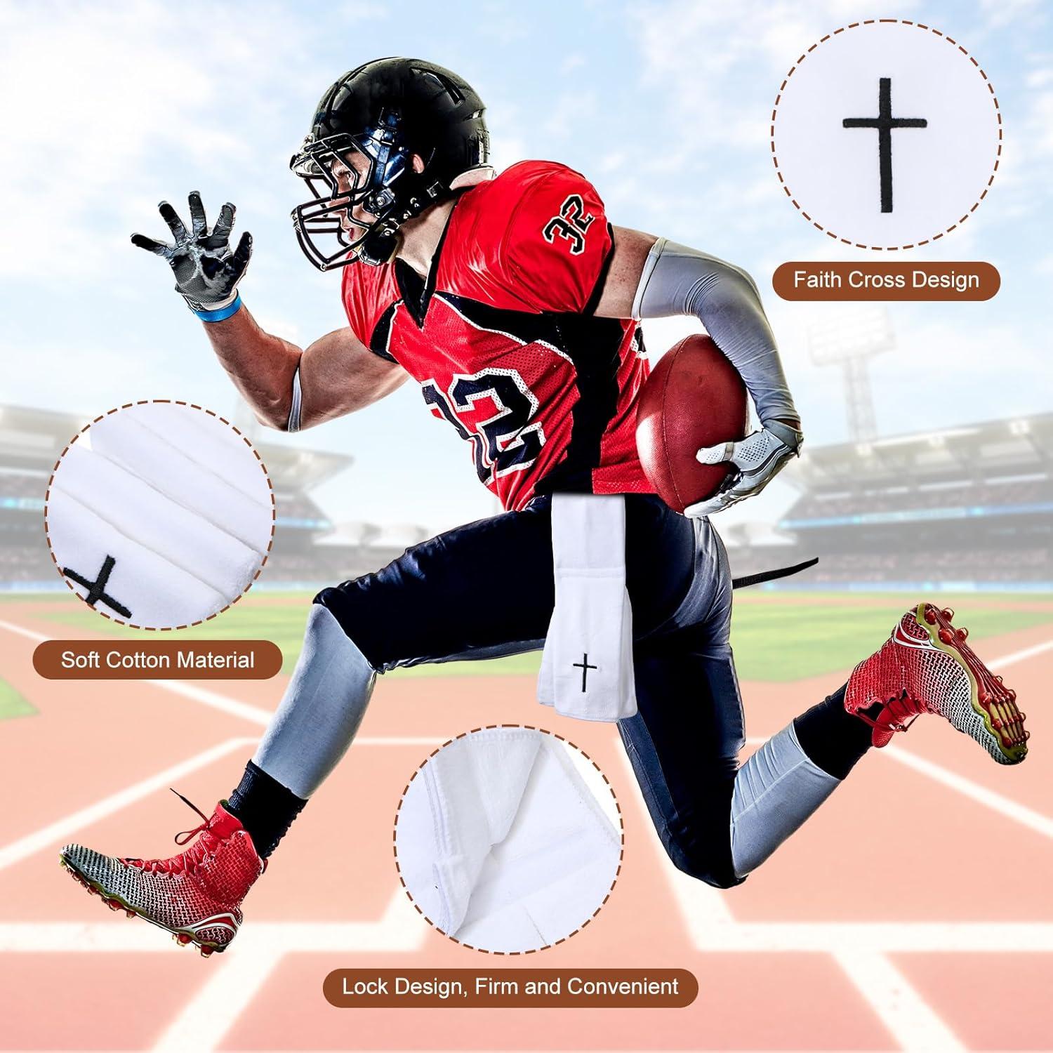 6 Toallas de Fútbol HunnmingRe con Cruz Cristiana 32x45 cm