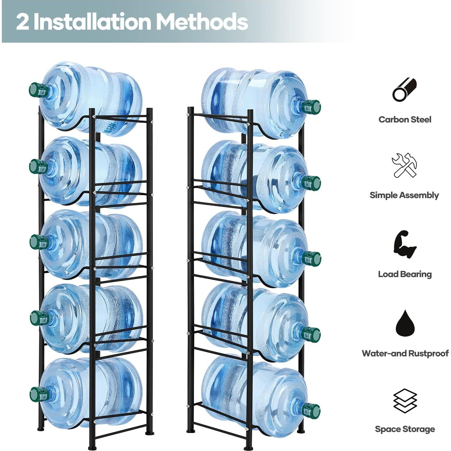 Soporte para Jarras de Agua MOOACE 5 Niveles Negro