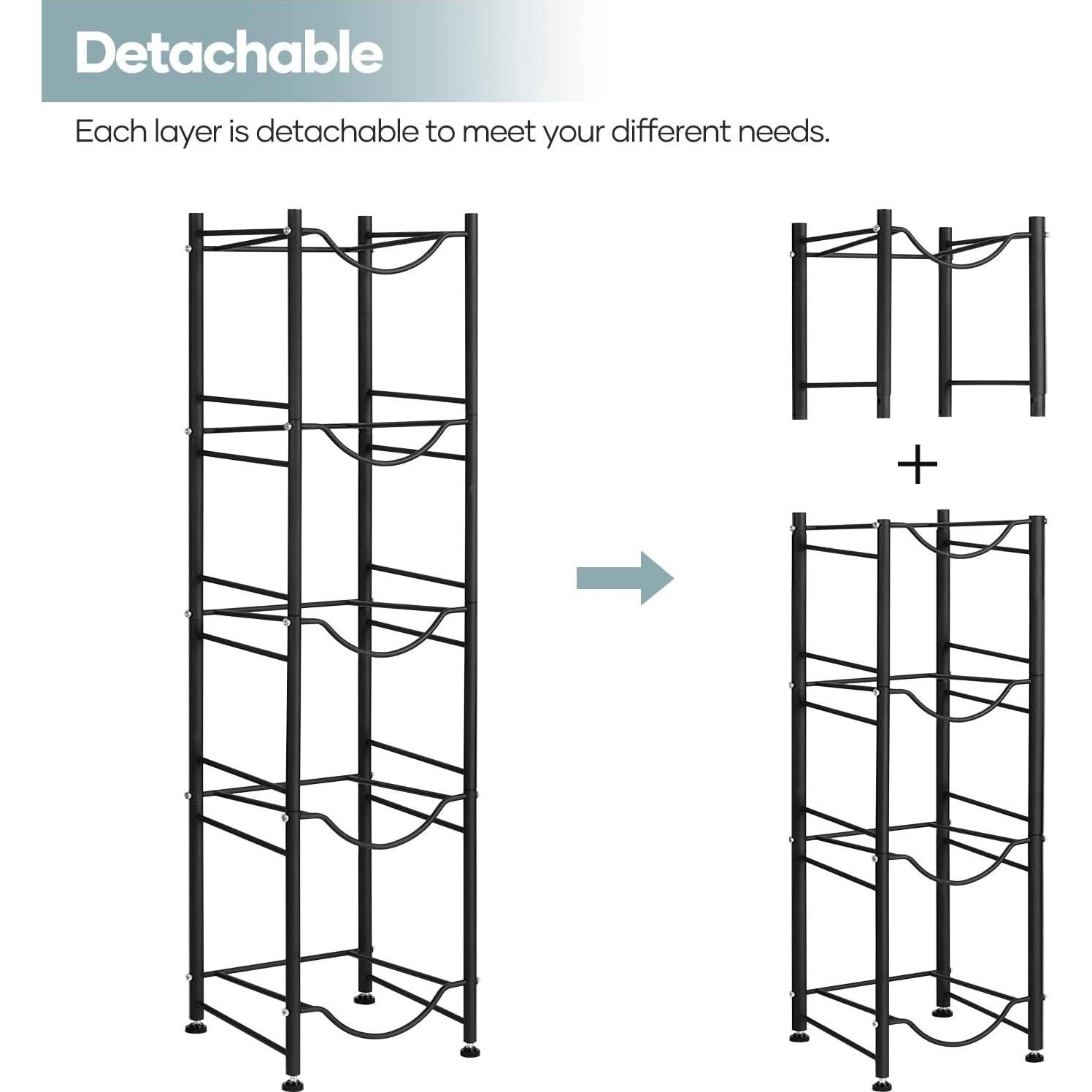 Soporte para Jarras de Agua MOOACE 5 Niveles Negro