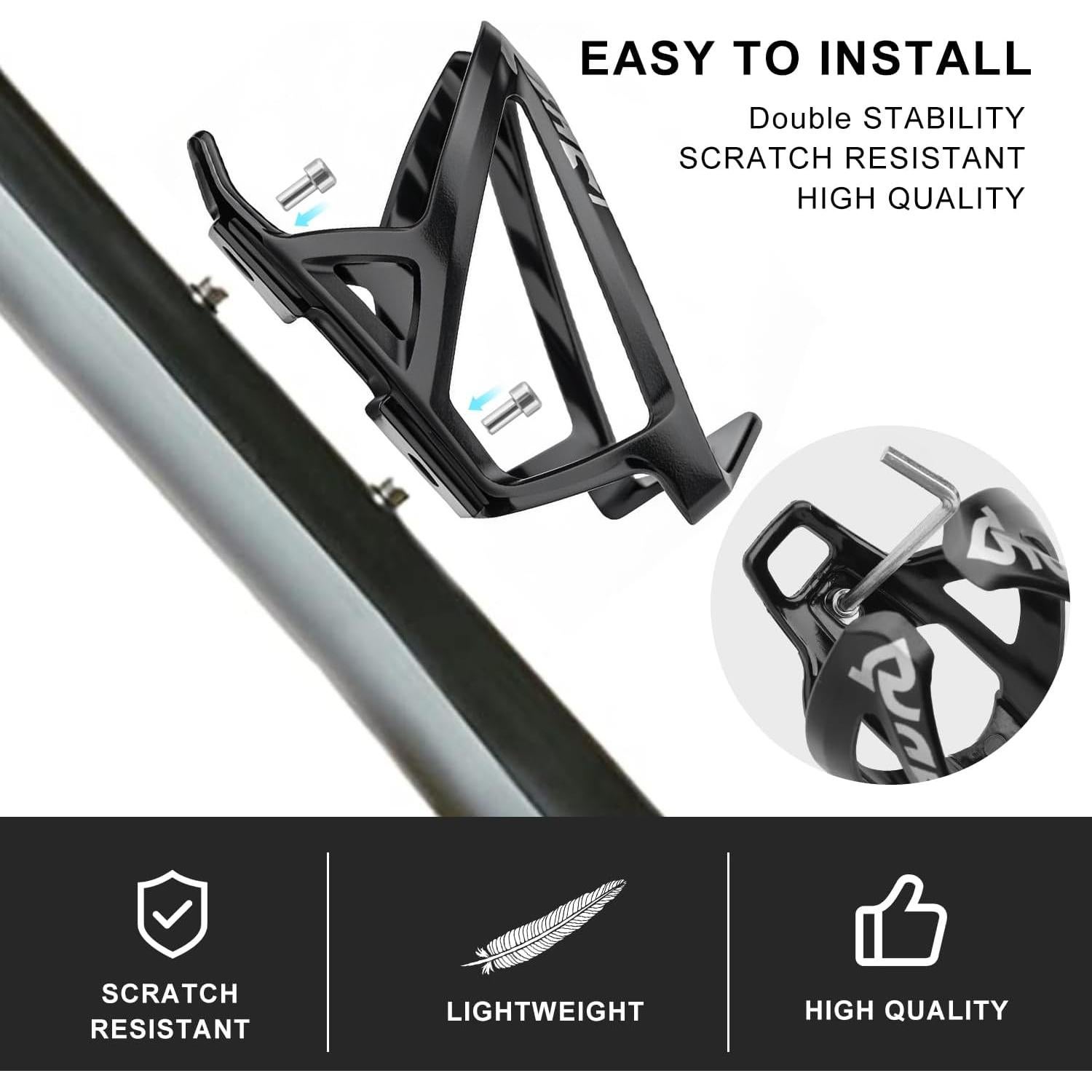 Soporte para Botella de Agua de Bicicleta Binudum Negro