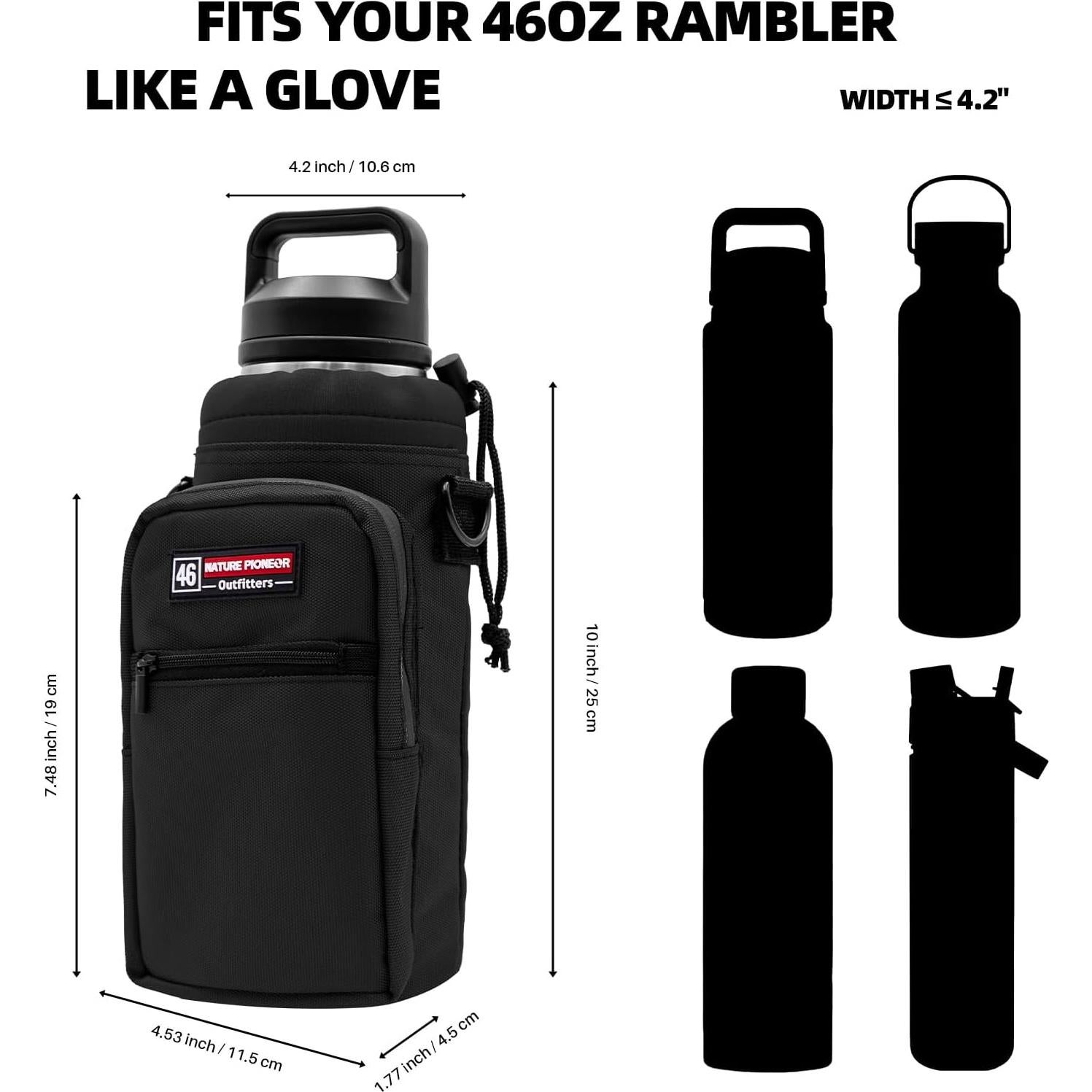 Portabebidas de Agua NATURE PIONEOR 18-26oz con Correa Ajustable