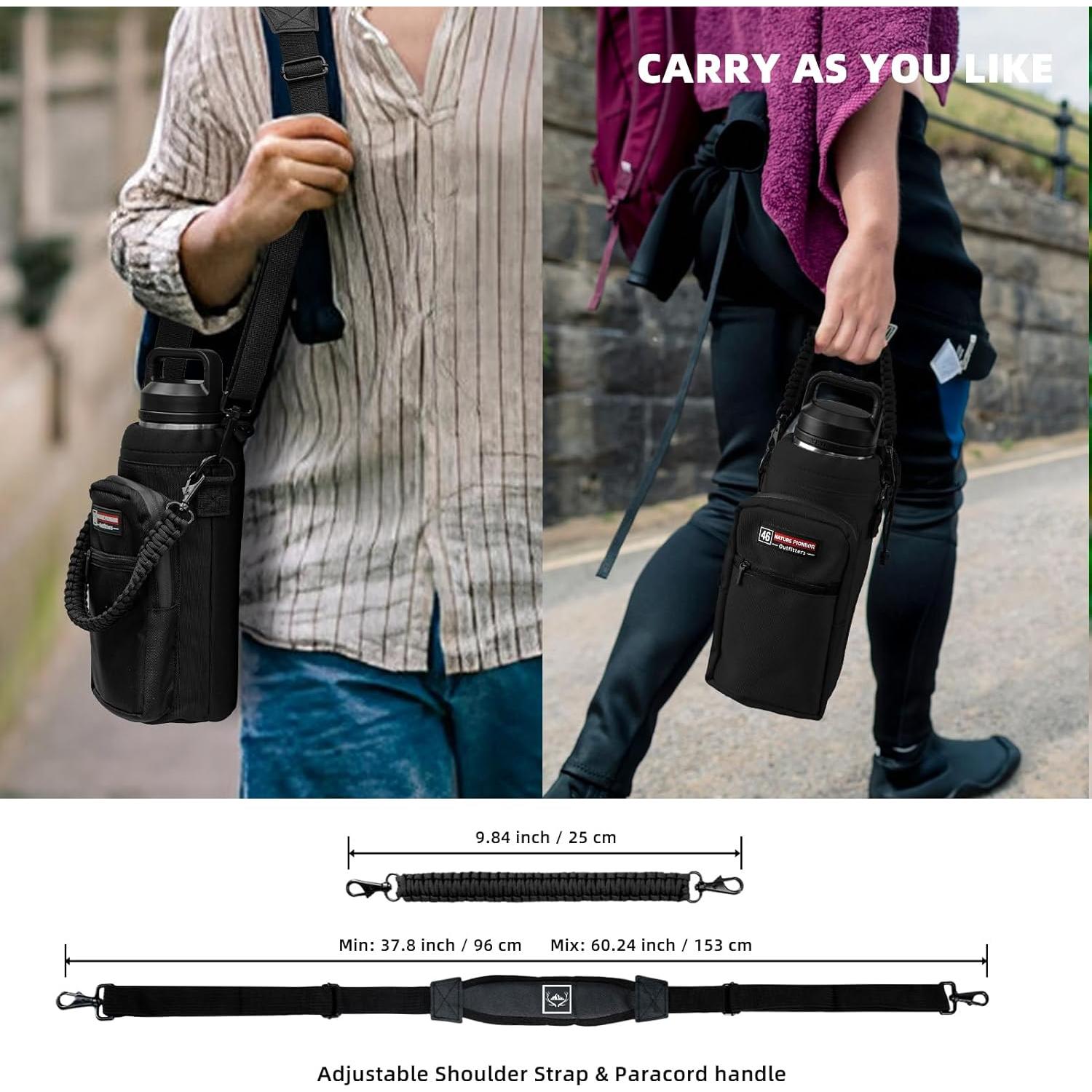 Portabebidas de Agua NATURE PIONEOR 18-26oz con Correa Ajustable