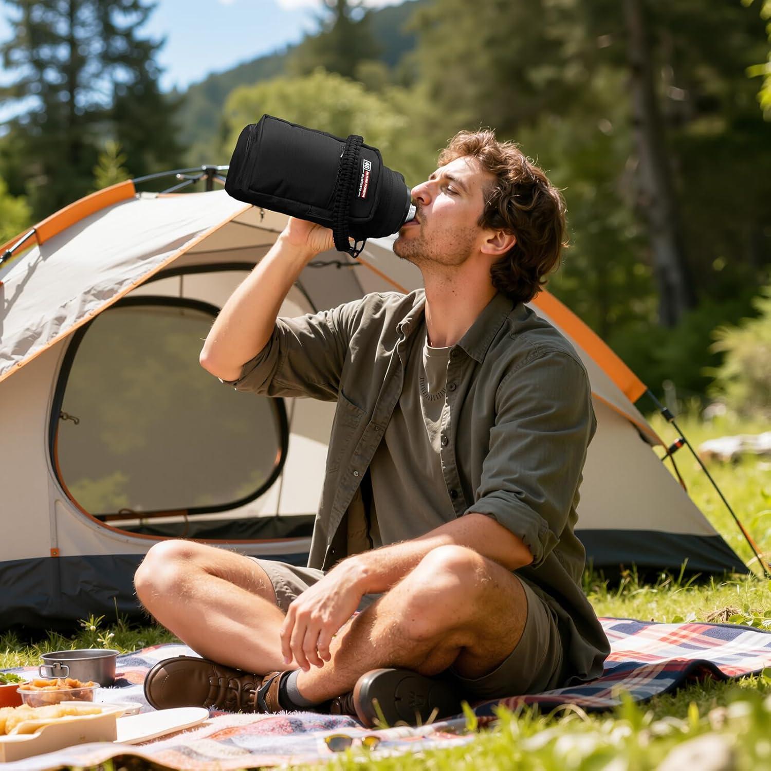 Portabebidas de Agua NATURE PIONEOR 18-26oz con Correa Ajustable