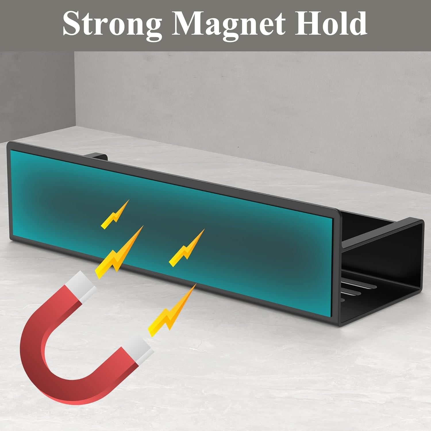 Soporte Magnético para Tazas HuggieGems - Paquete de 4, Negro