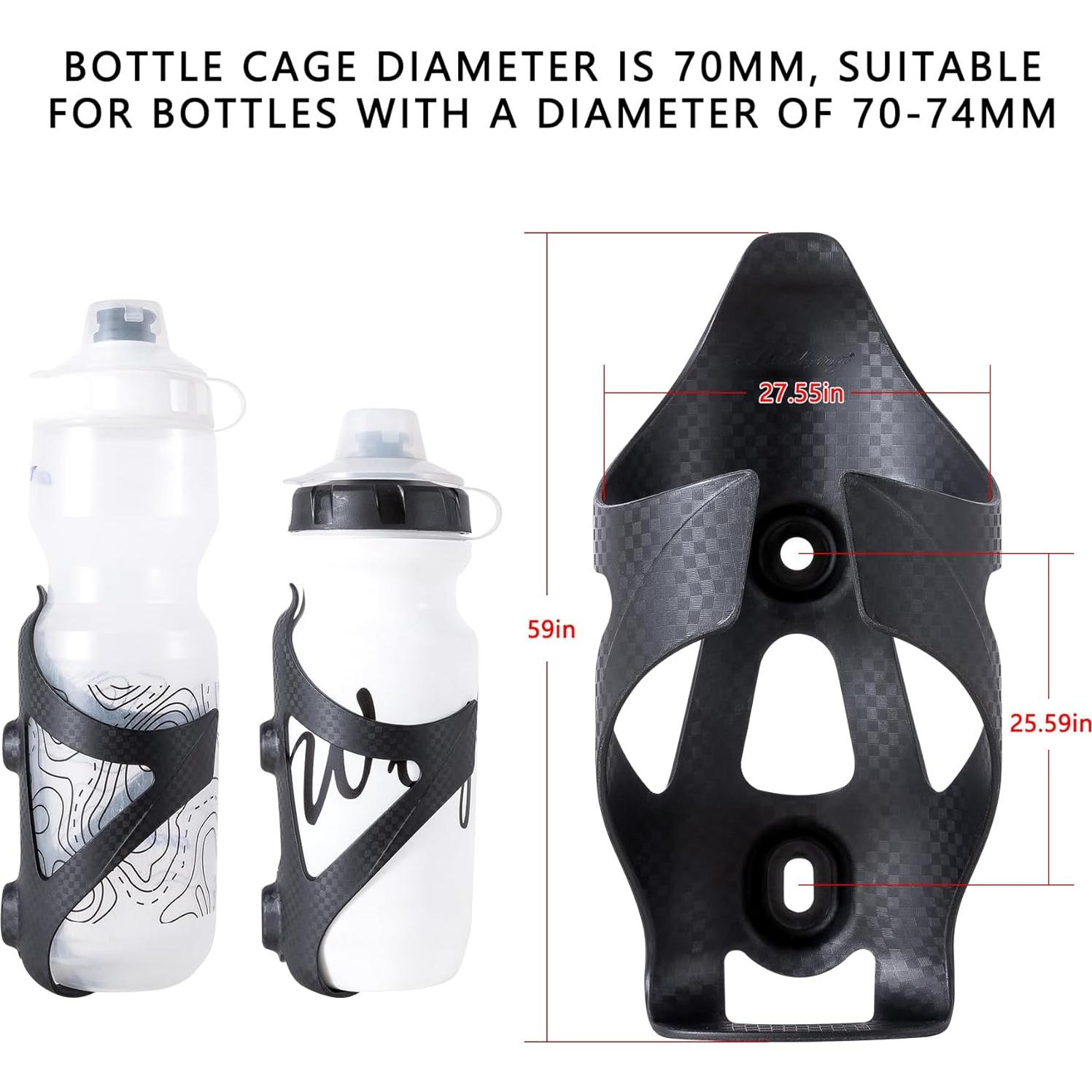 Soporte para Botella de Agua HUALONG XKRF2 Negro 2-pack