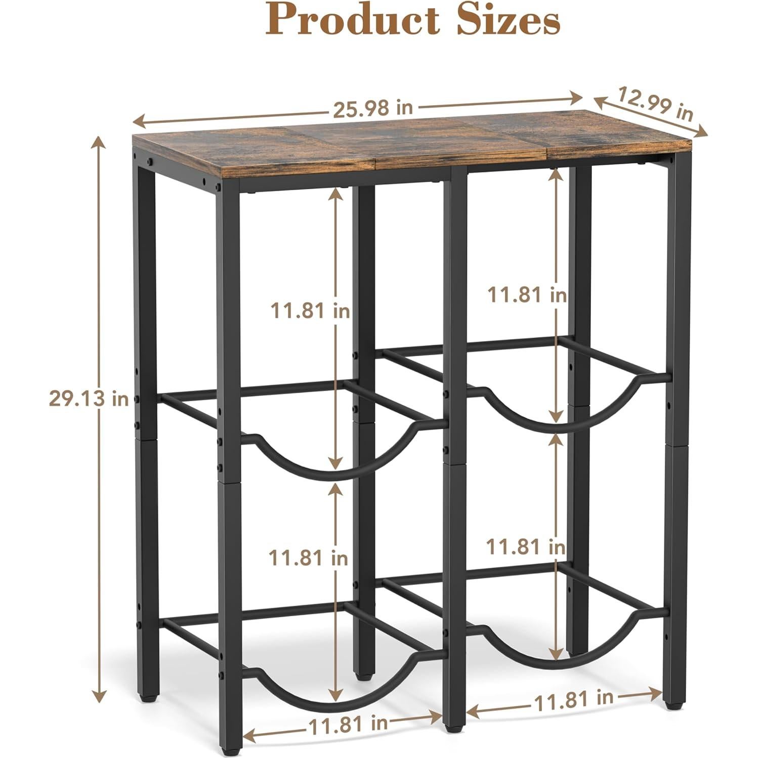 Soporte para Jarras de Agua VINAEMO 5 Galones con Estante de Madera