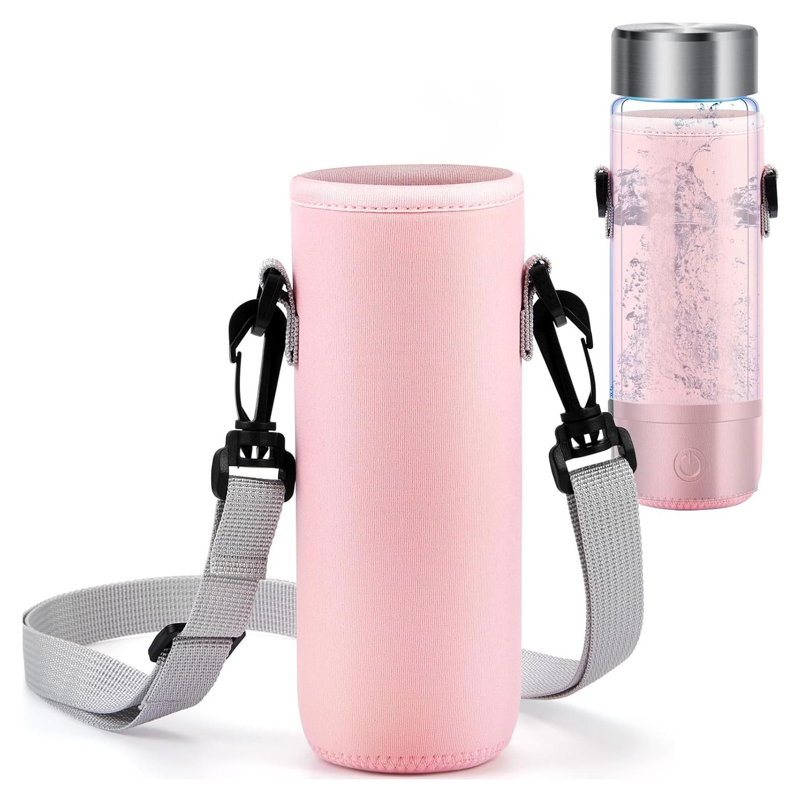 Soporte para Botella de Agua Neopreno FillTouch Rosa 6.7x18cm