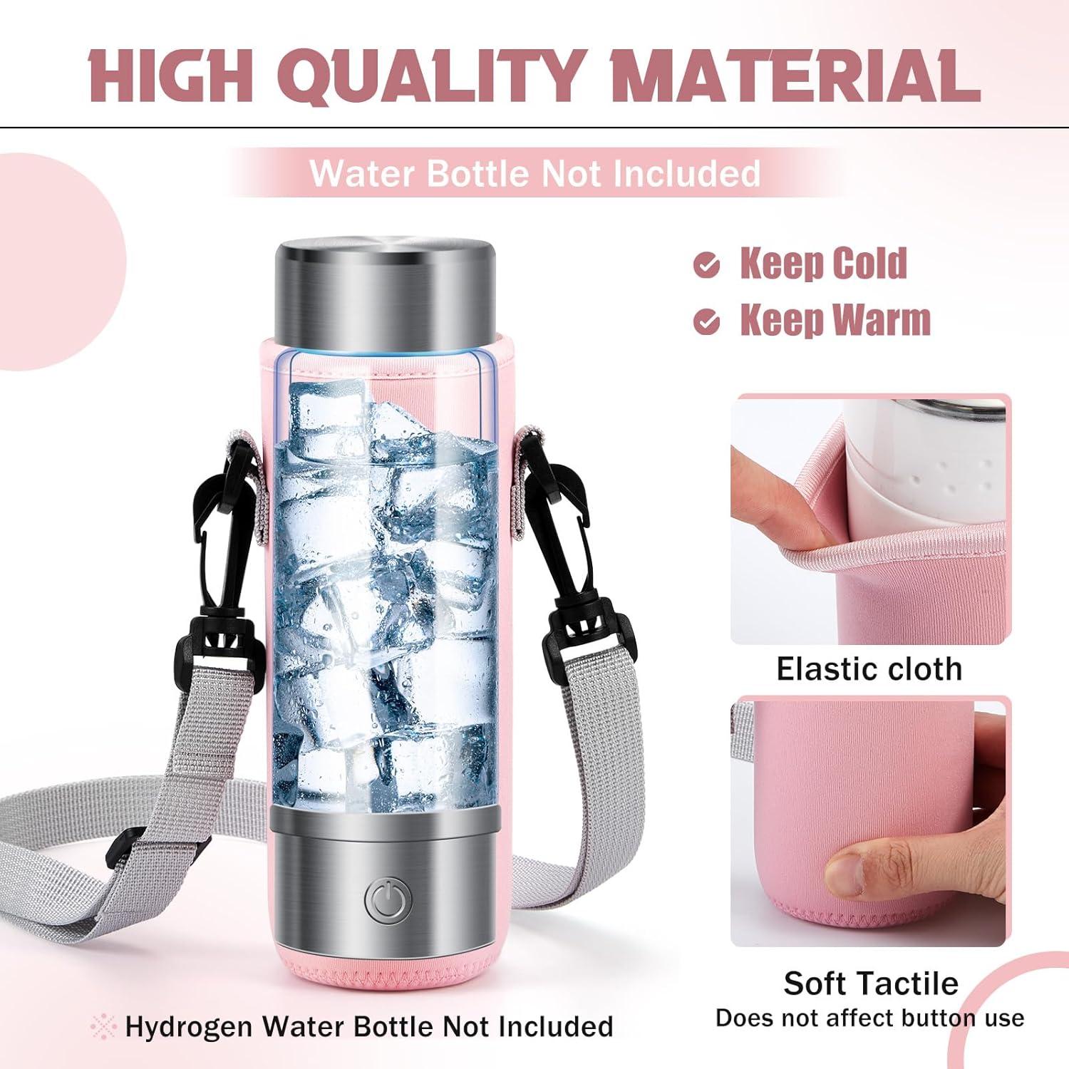 Soporte para Botella de Agua Neopreno FillTouch Rosa 6.7x18cm