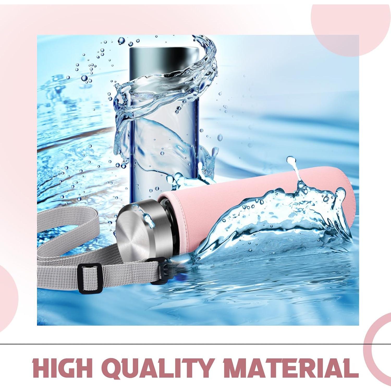 Soporte para Botella de Agua Neopreno FillTouch Rosa 6.7x18cm