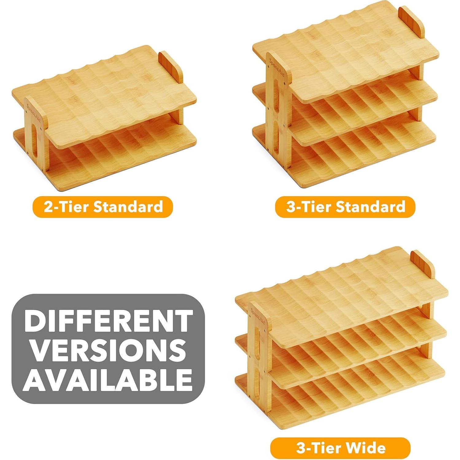 Organizador de Botellas de Agua SpaceAid de Bambú 3 Niveles