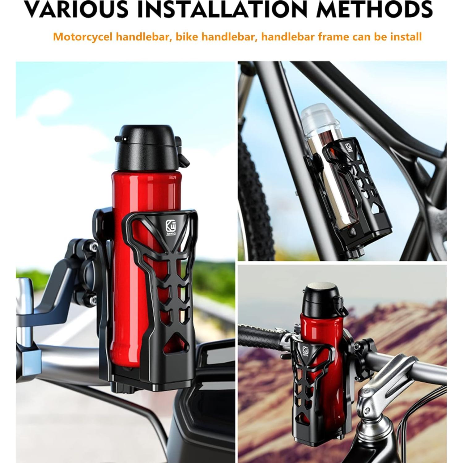 Soporte de Botella de Agua Kewig Ajustable para Bicicleta y Motocicleta