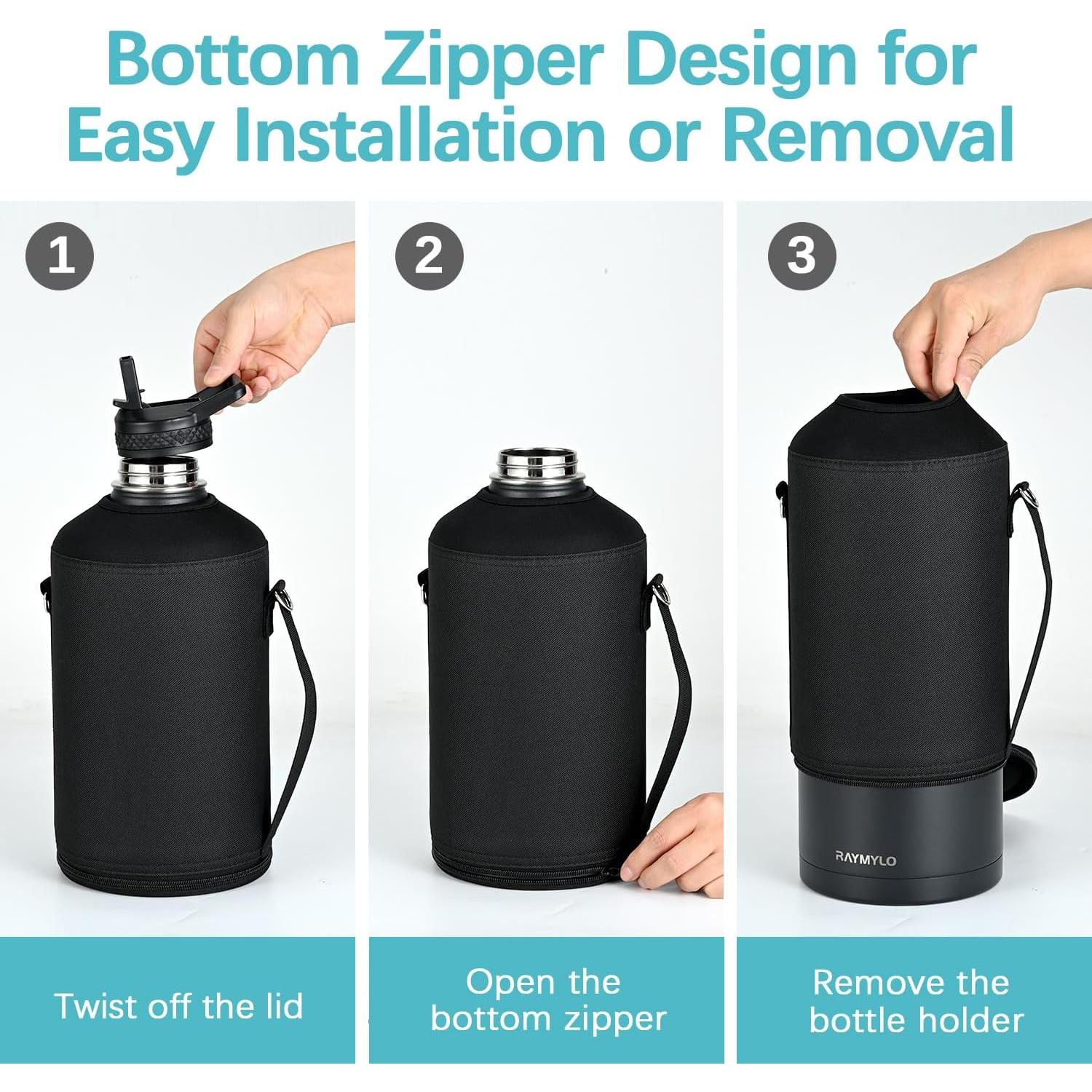 Bolsa Portabotellas de Agua RAYMYLO 32 oz con Correa Ajustable