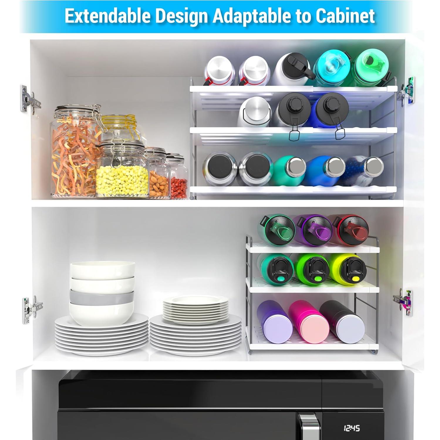 Organizador de Gabinete YAN & HIN para 15 Botellas Extensible