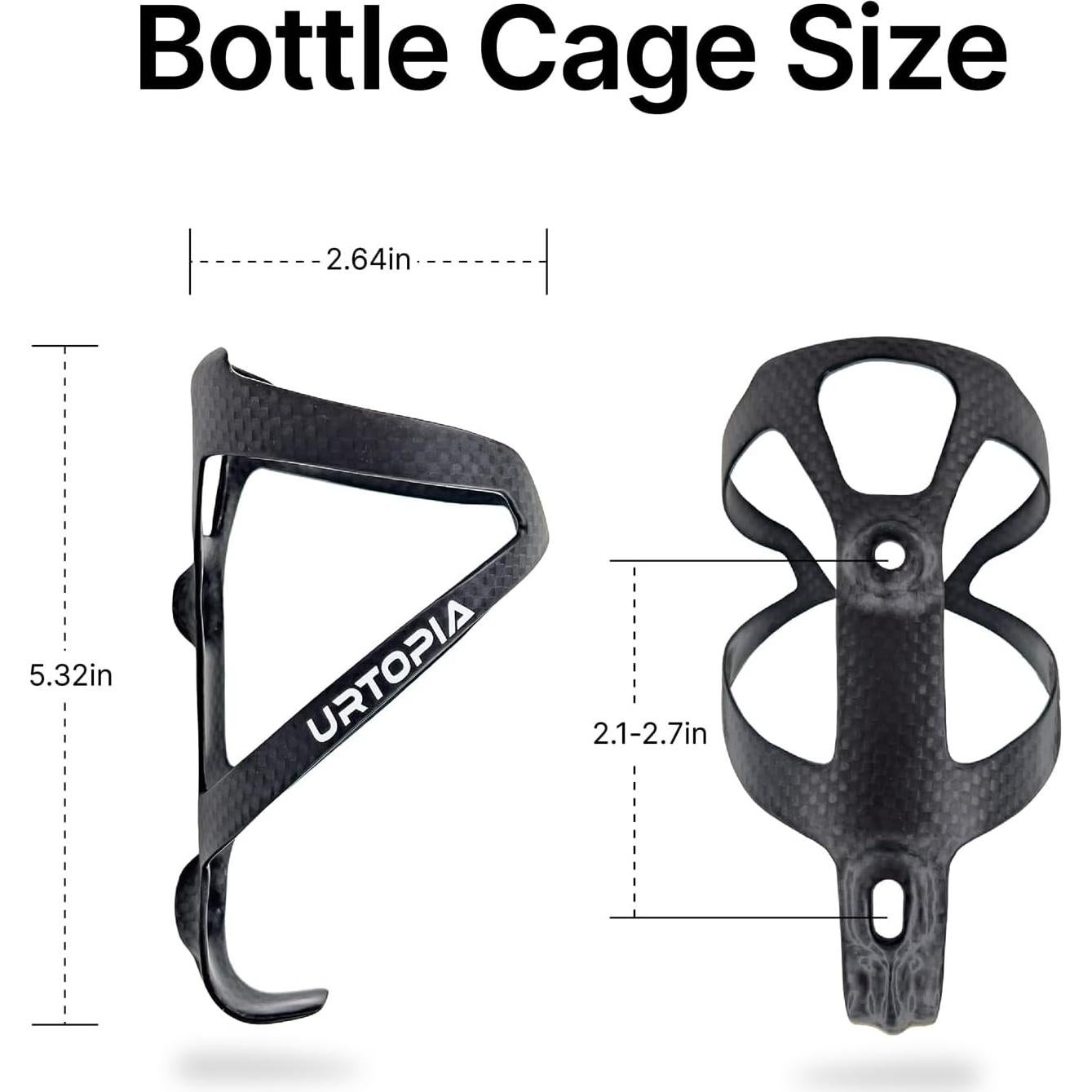 Soporte para Botella de Agua URTOPIA Fibra de Carbono Ultra-Ligero