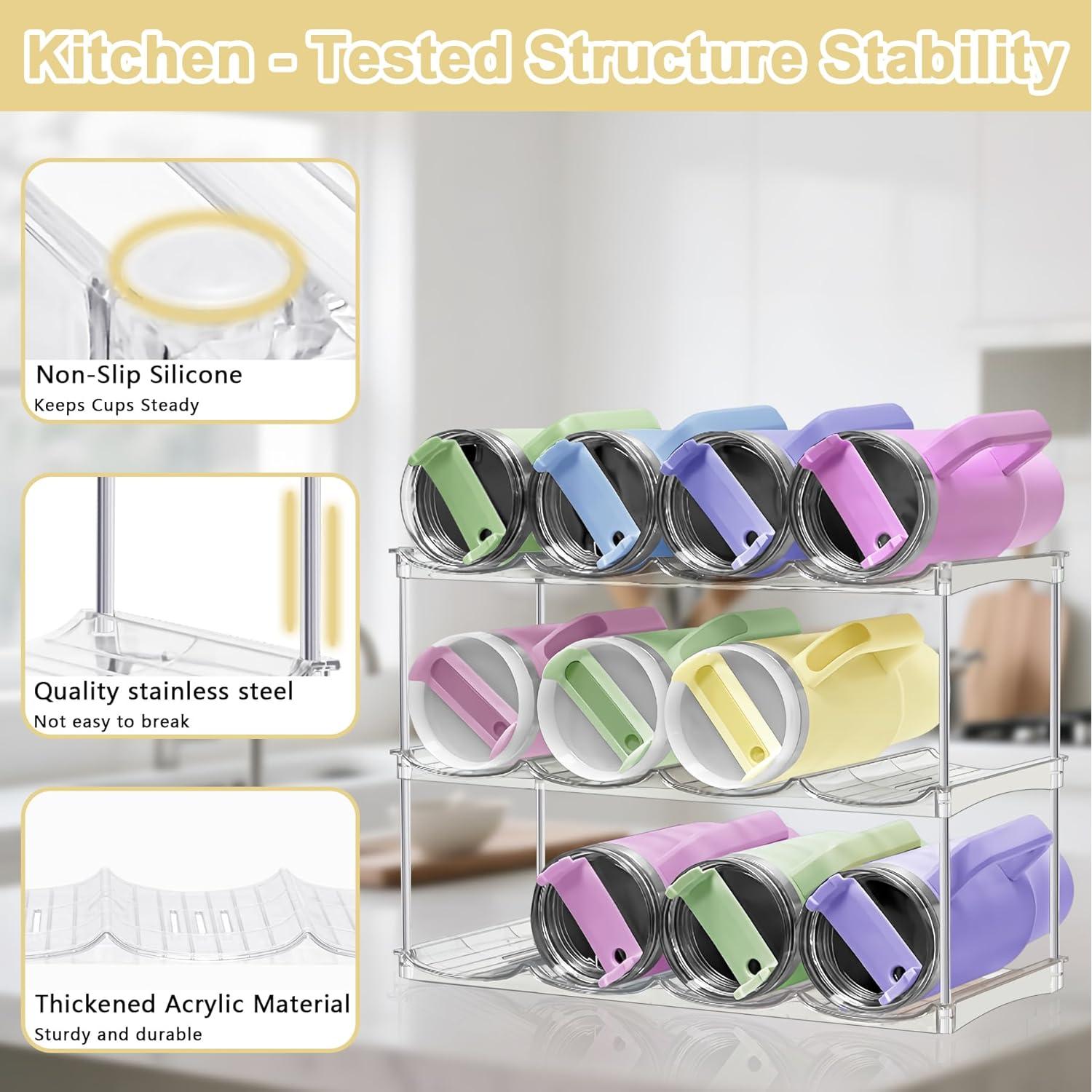 Organizador de Botellas de Agua Spaclear 12 Botellas Apilable