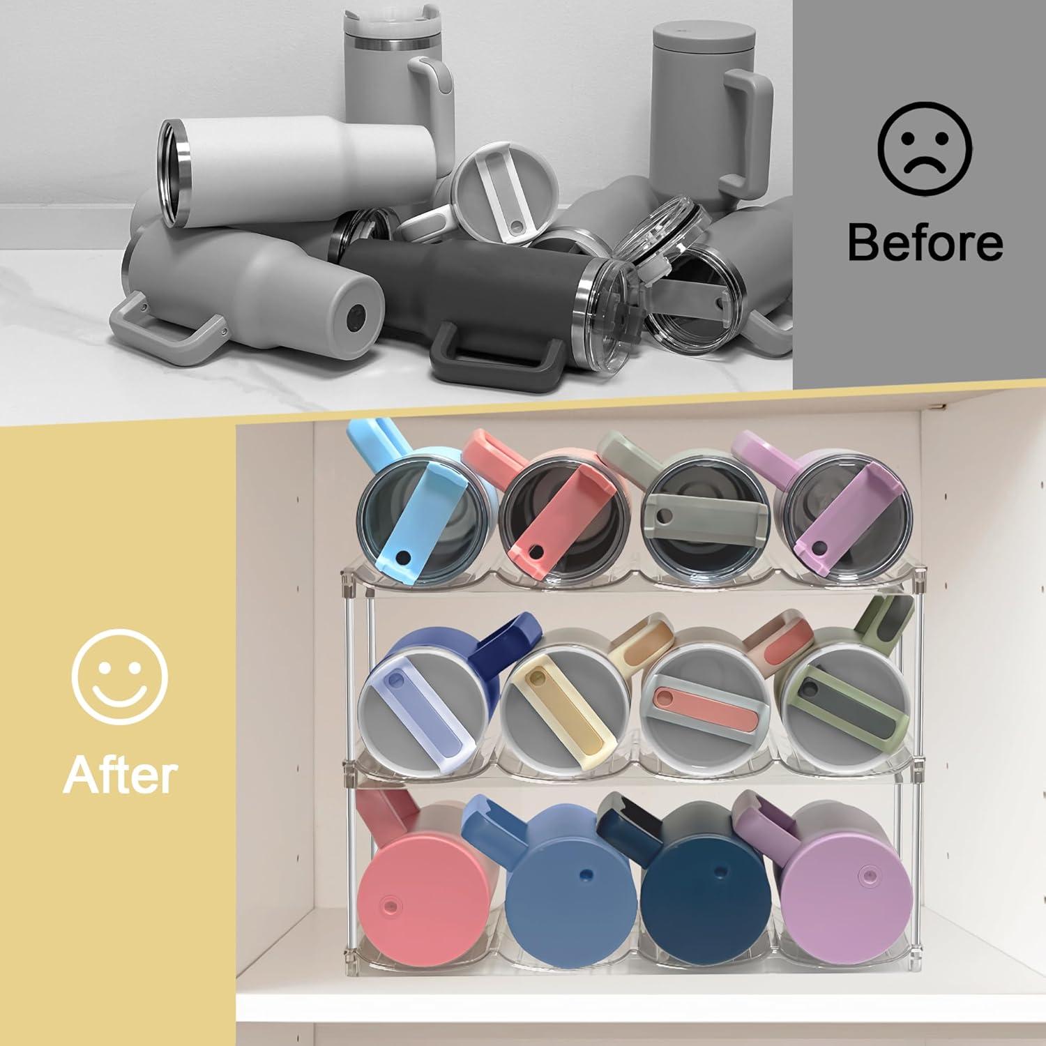 Organizador de Botellas de Agua Spaclear 12 Botellas Apilable