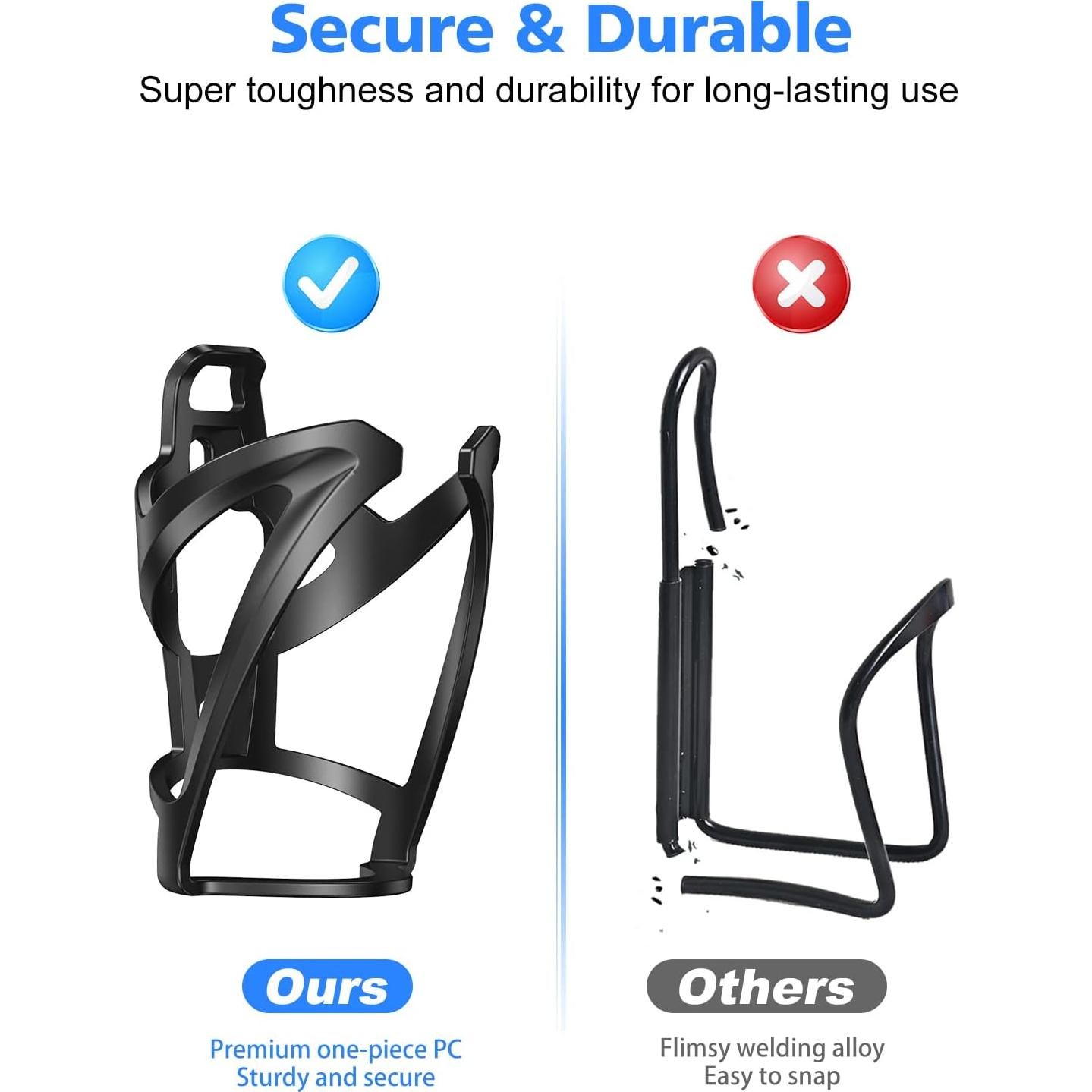 Soporte para Botella de Agua WOCBUY U2 - 650-770 ml, Azul