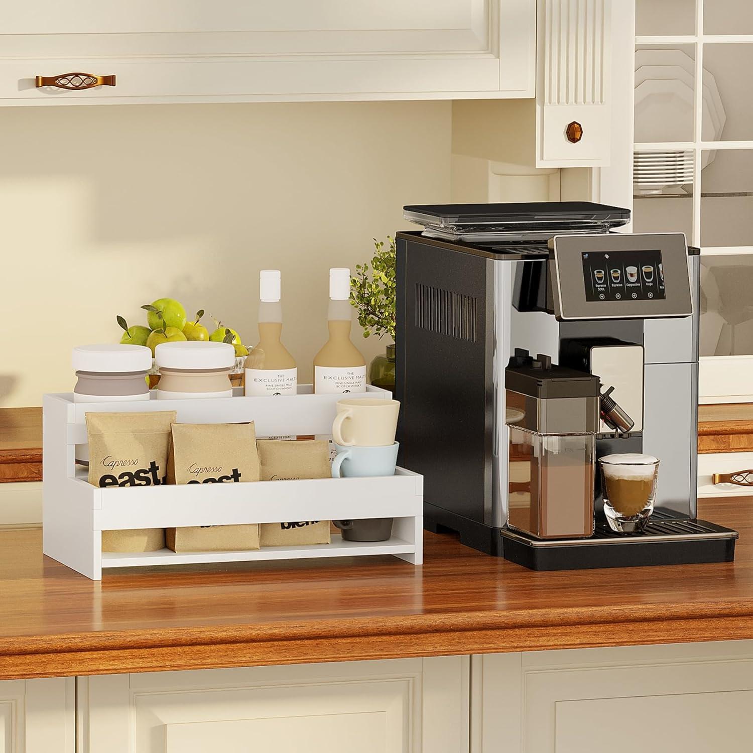 Organizador de Botellas de Agua Yeavs 2 Niveles Blanco 39.9 cm