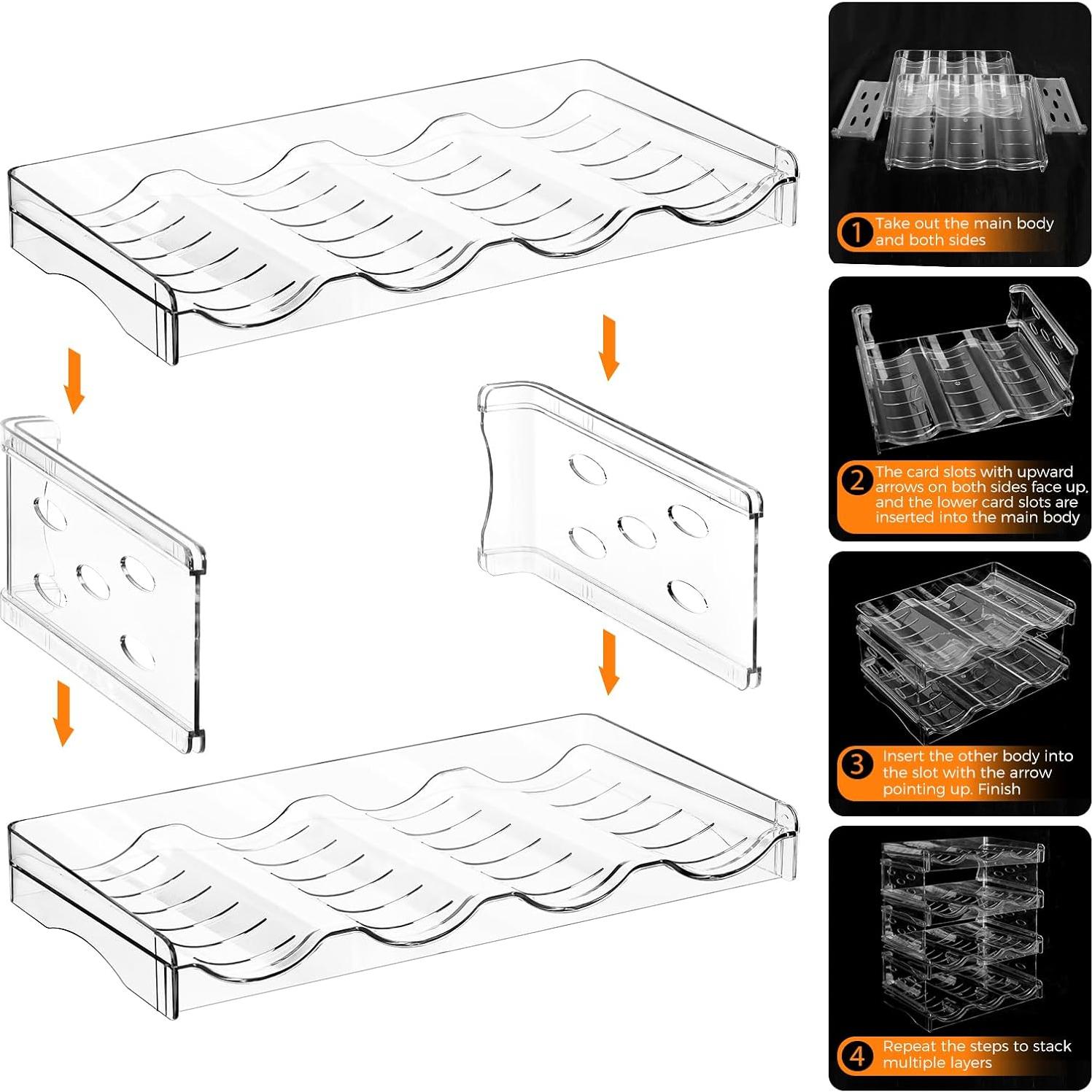 Organizador de Botellas de Agua BoxedHome 2 Niveles 8 Contenedores