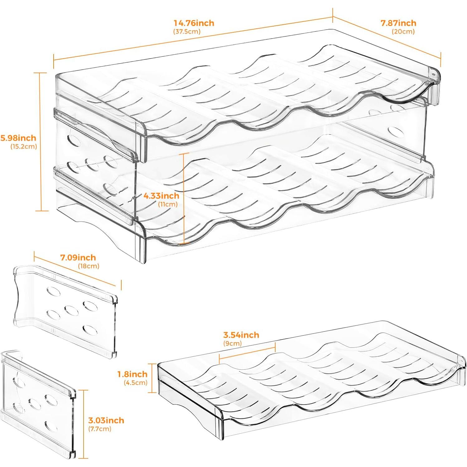 Organizador de Botellas de Agua BoxedHome 2 Niveles 8 Contenedores