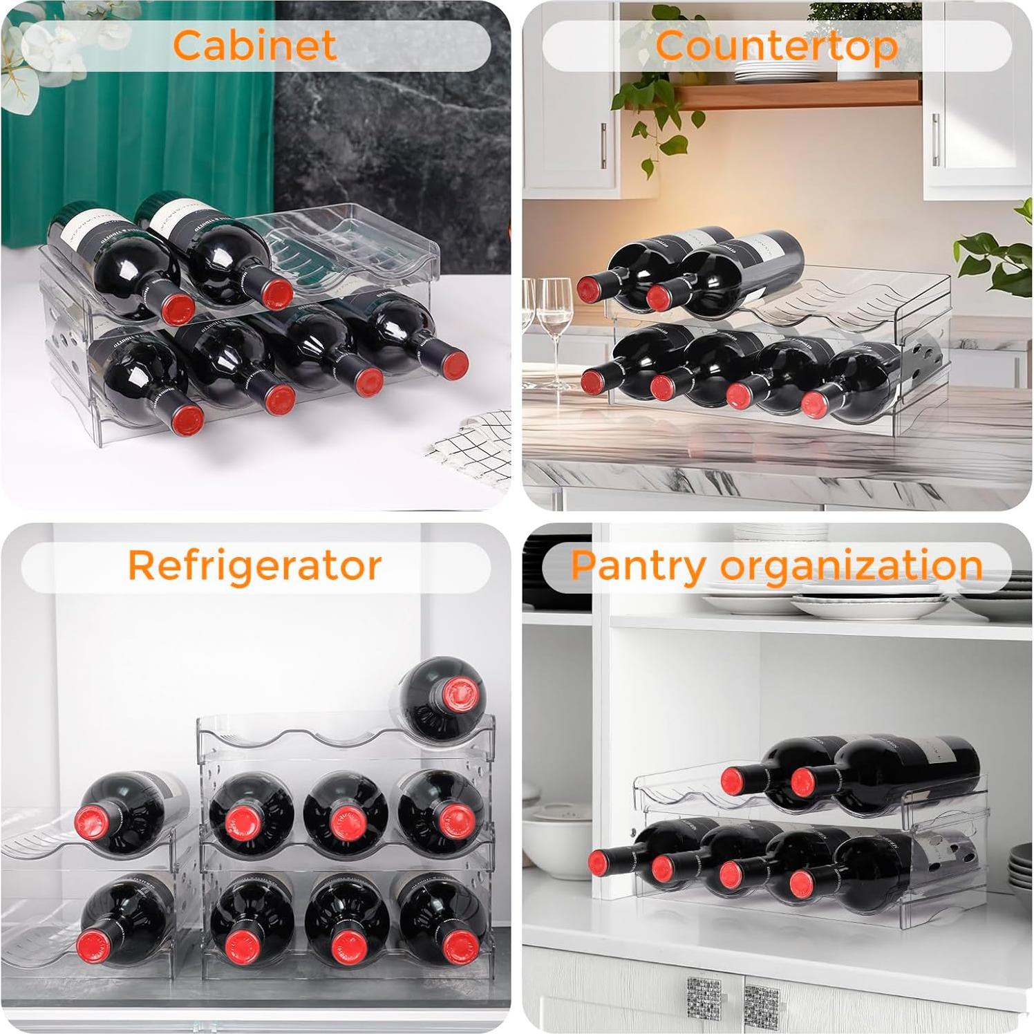 Organizador de Botellas de Agua BoxedHome 2 Niveles 8 Contenedores