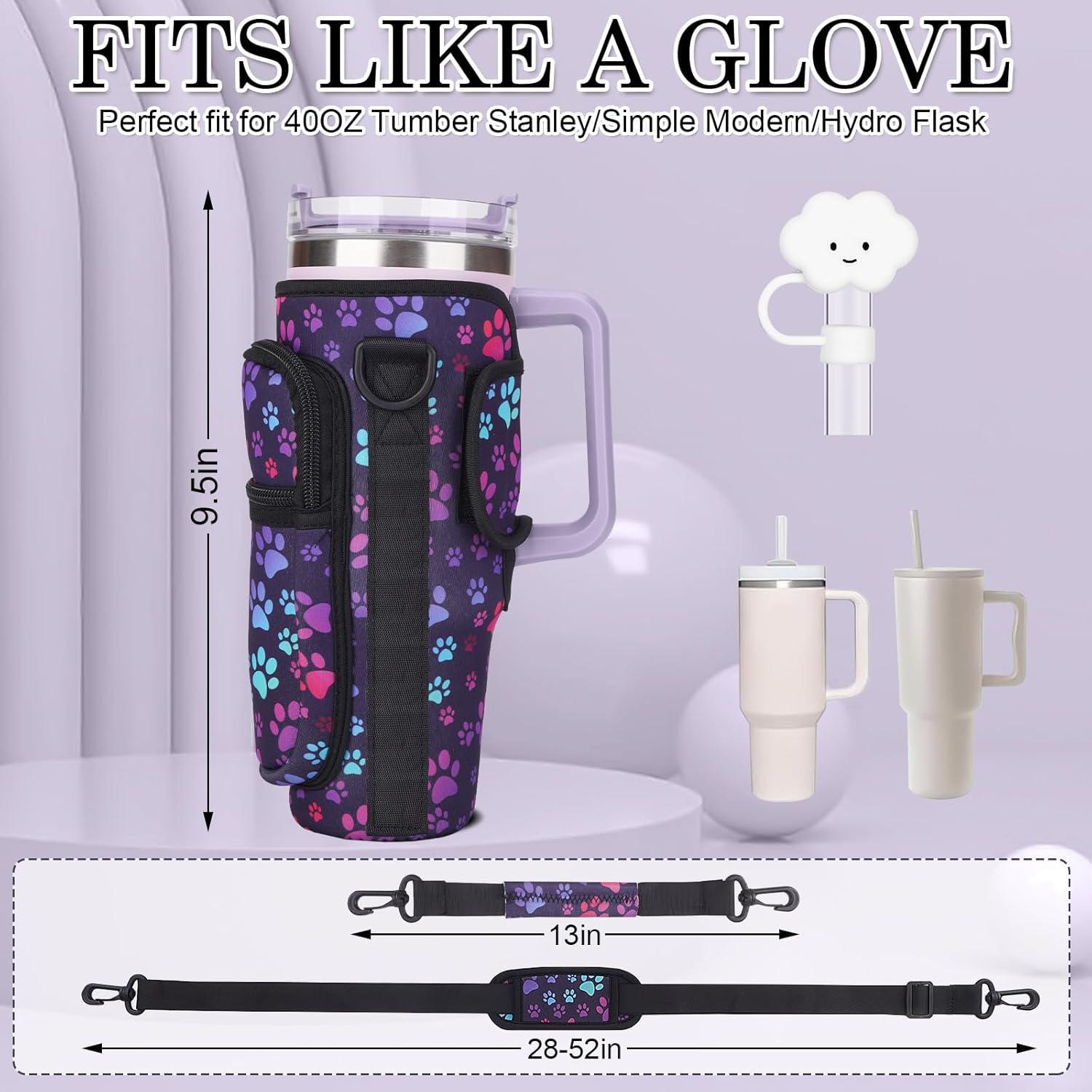 Bolsa Portabotellas de Agua Suogkeale 1.18L con Compartimento para Teléfono