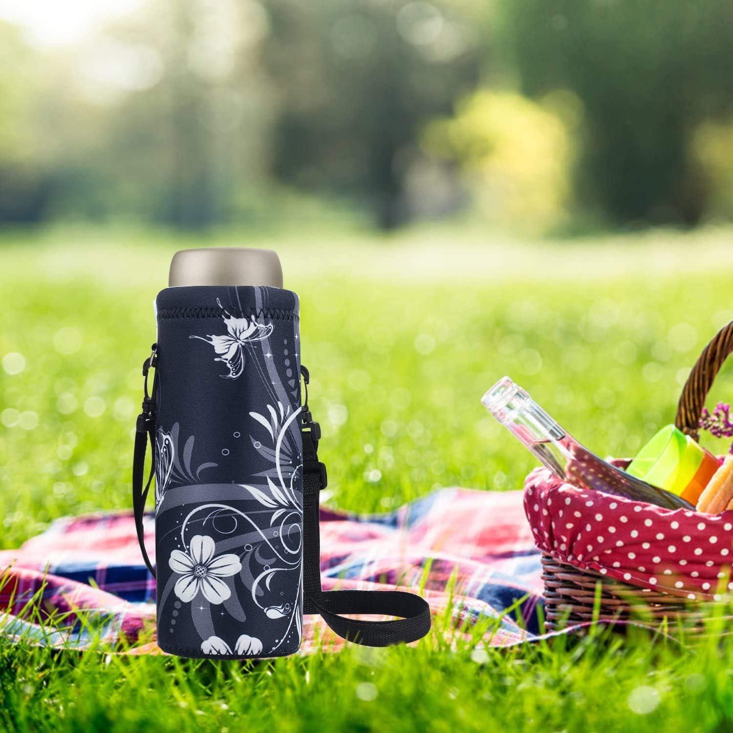 Portabotellas de Agua AUPET Neopreno 750ML/1000ML Correa Ajustable