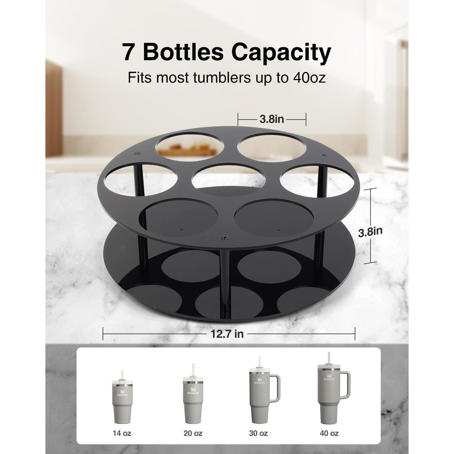 Organizador de Botellas de Agua Luxtude 360° para Tazas Stanley