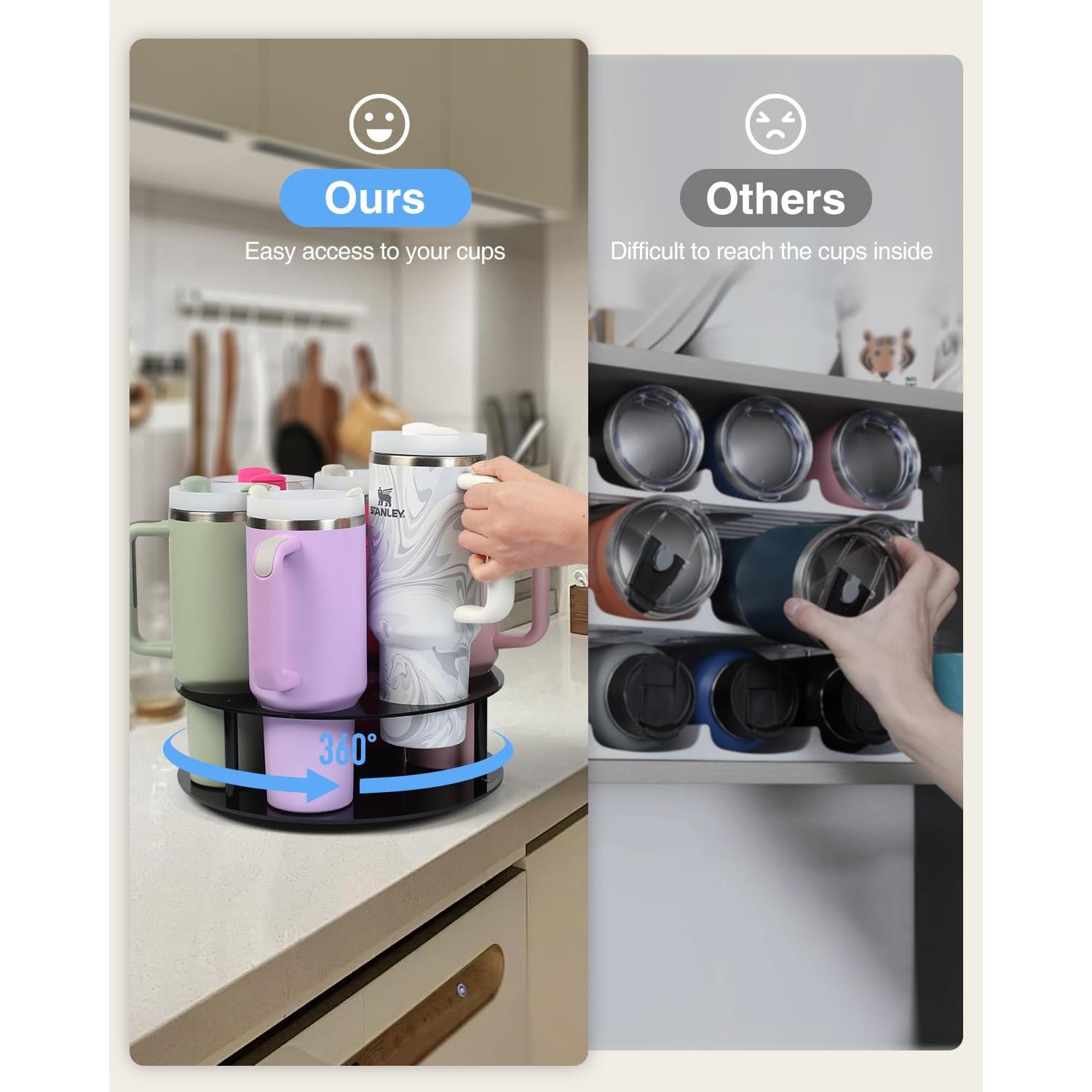 Organizador de Botellas de Agua Luxtude 360° para Tazas Stanley