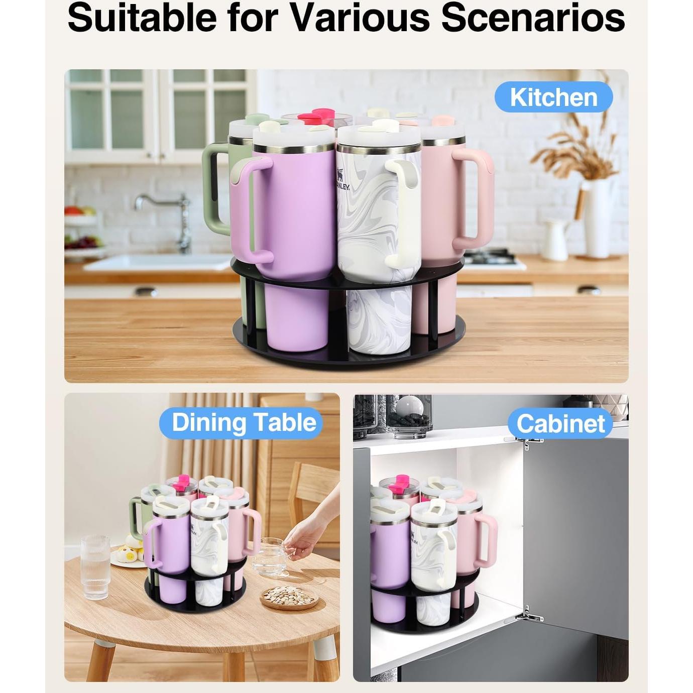 Organizador de Botellas de Agua Luxtude 360° para Tazas Stanley